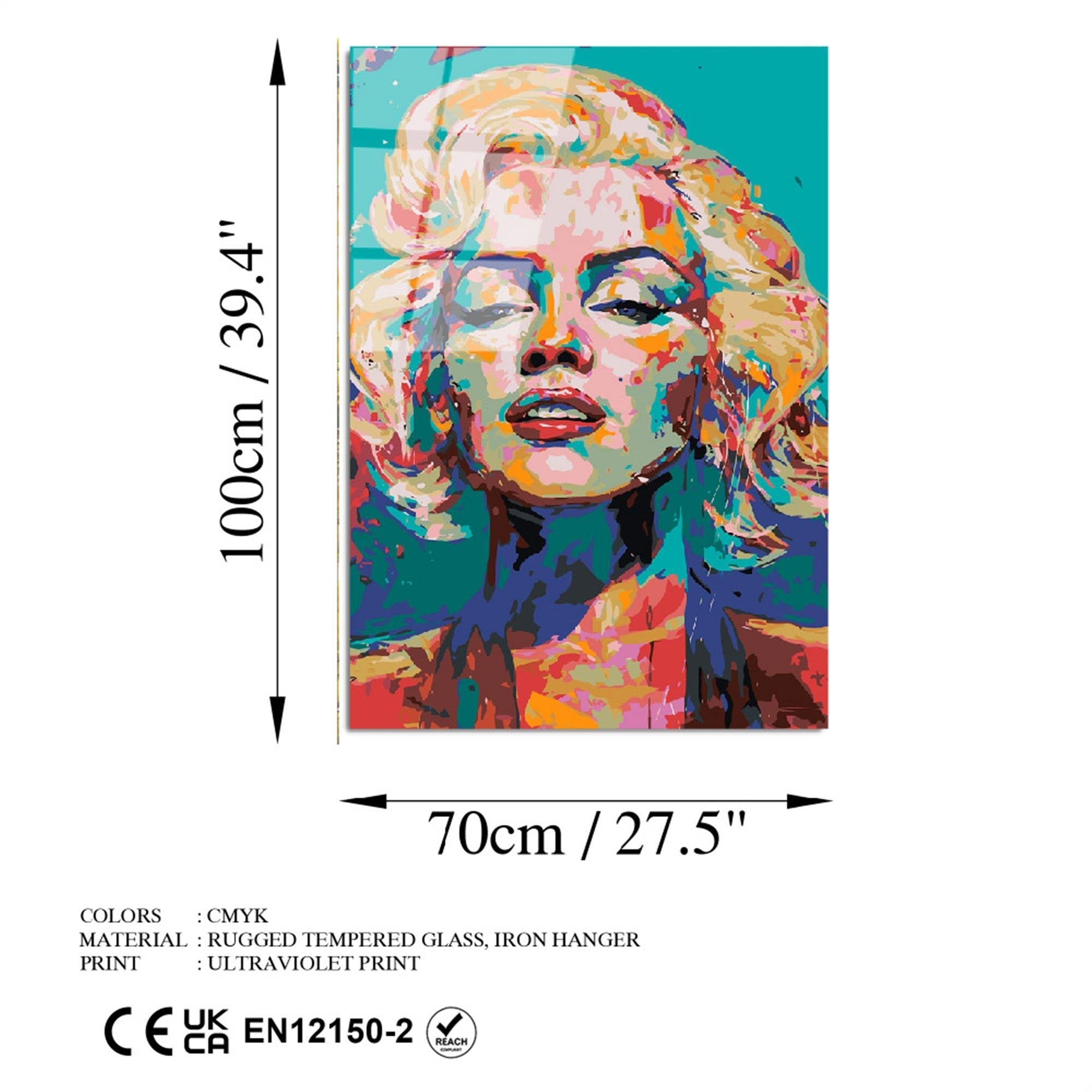 UV-793 Baskılı Cam Dikdörtgen Duvar Tablosu | ByLamp