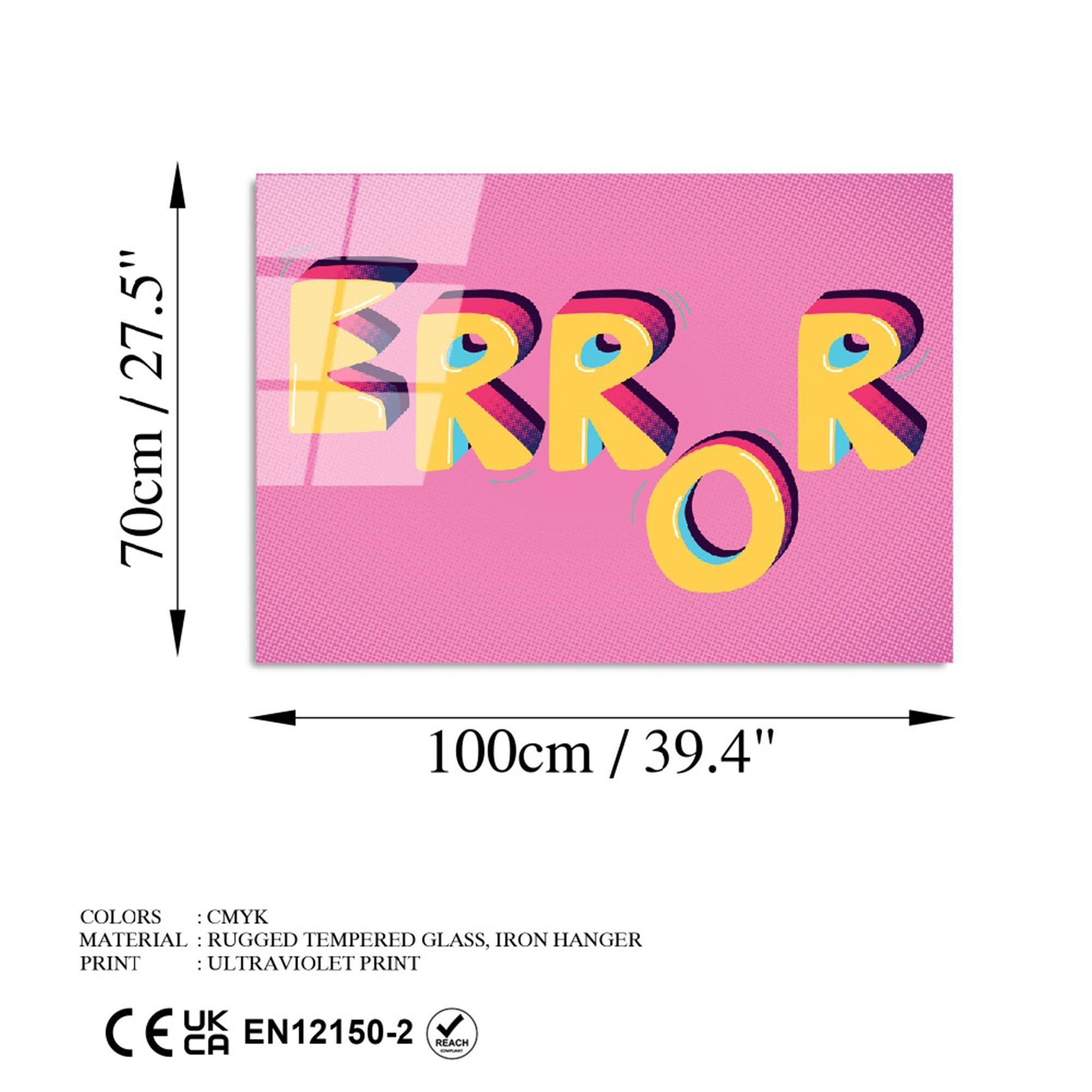 UV-794 Baskılı Cam Dikdörtgen Duvar Tablosu | ByLamp