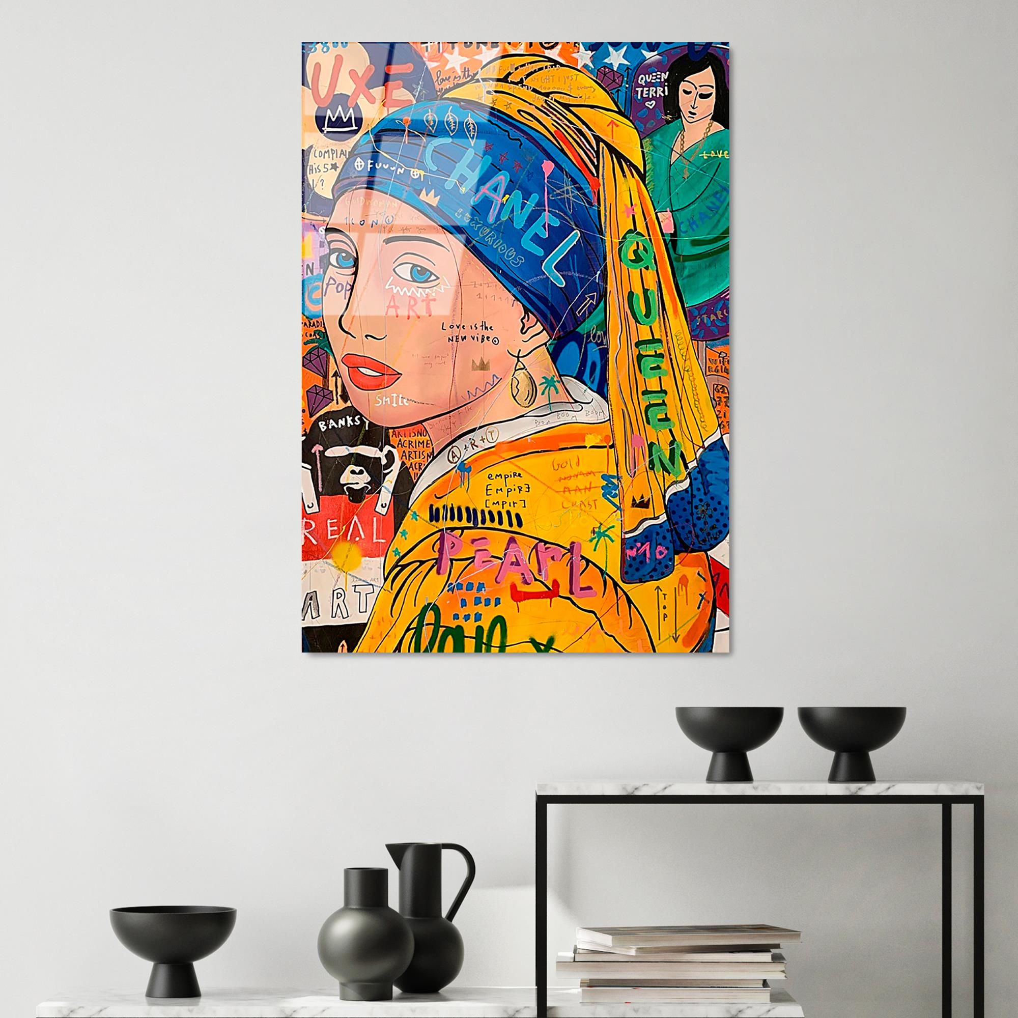 UV-795 Baskılı Cam Dikdörtgen Duvar Tablosu | ByLamp