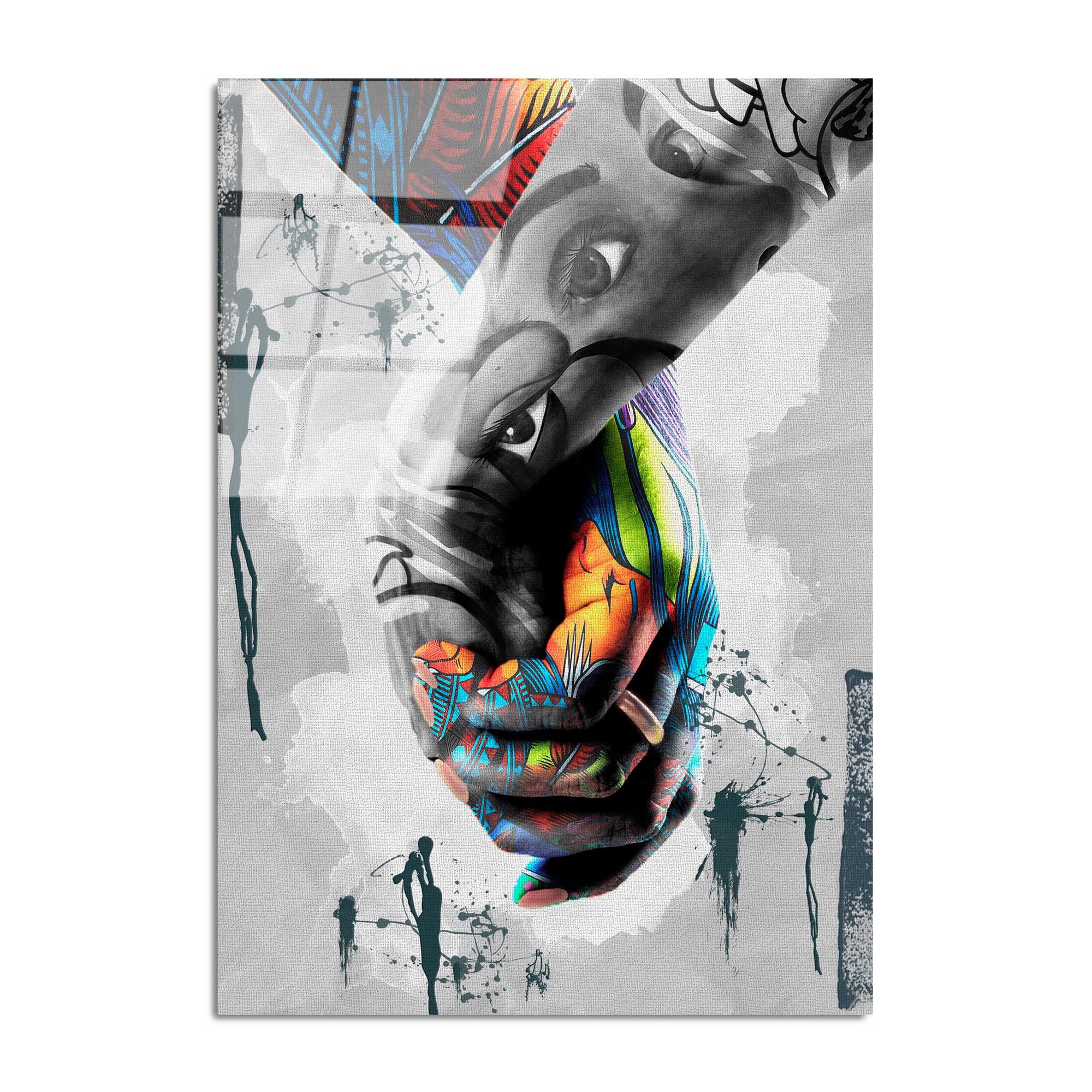 UV-799 Baskılı Cam Dikdörtgen Duvar Tablosu | ByLamp