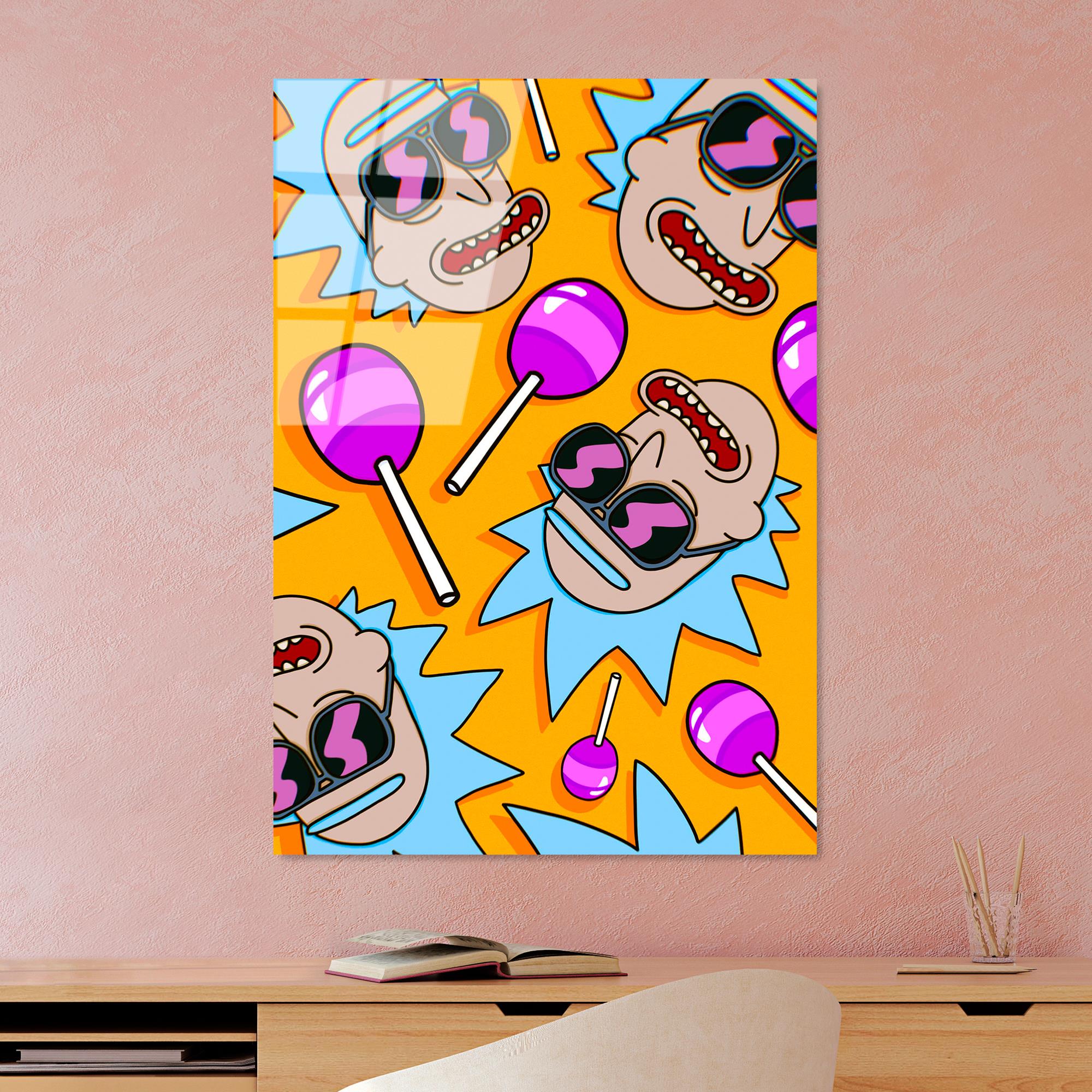 UV-800 Baskılı Cam Dikdörtgen Duvar Tablosu | ByLamp