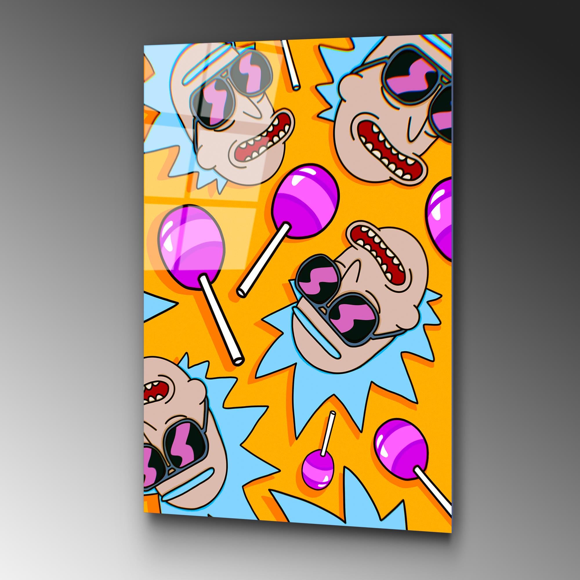 UV-800 Baskılı Cam Dikdörtgen Duvar Tablosu | ByLamp