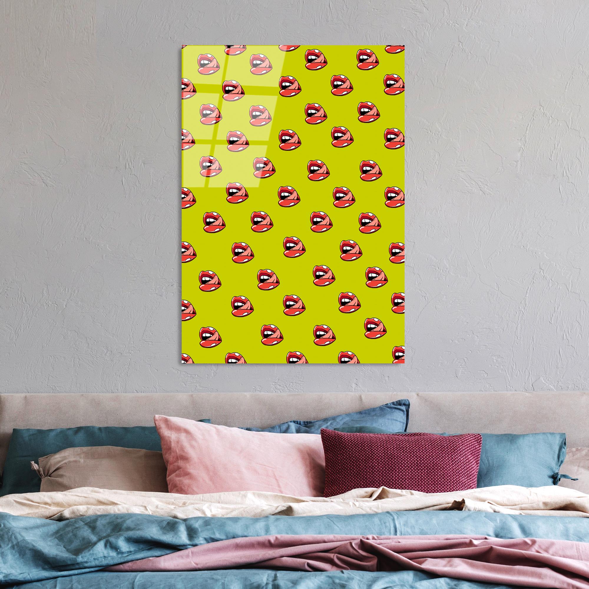 UV-801 Baskılı Cam Dikdörtgen Duvar Tablosu | ByLamp