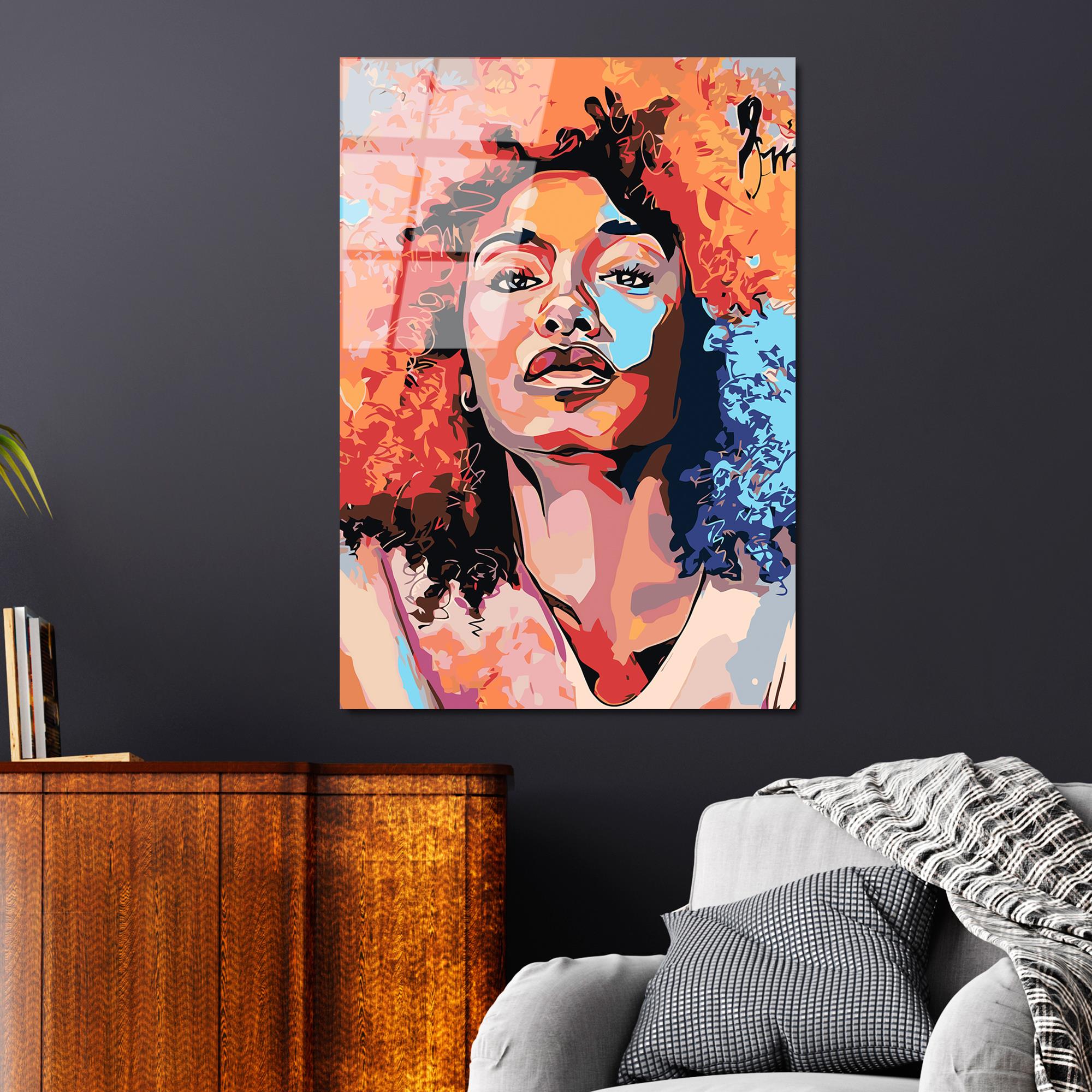 UV-803 Baskılı Cam Dikdörtgen Duvar Tablosu | ByLamp