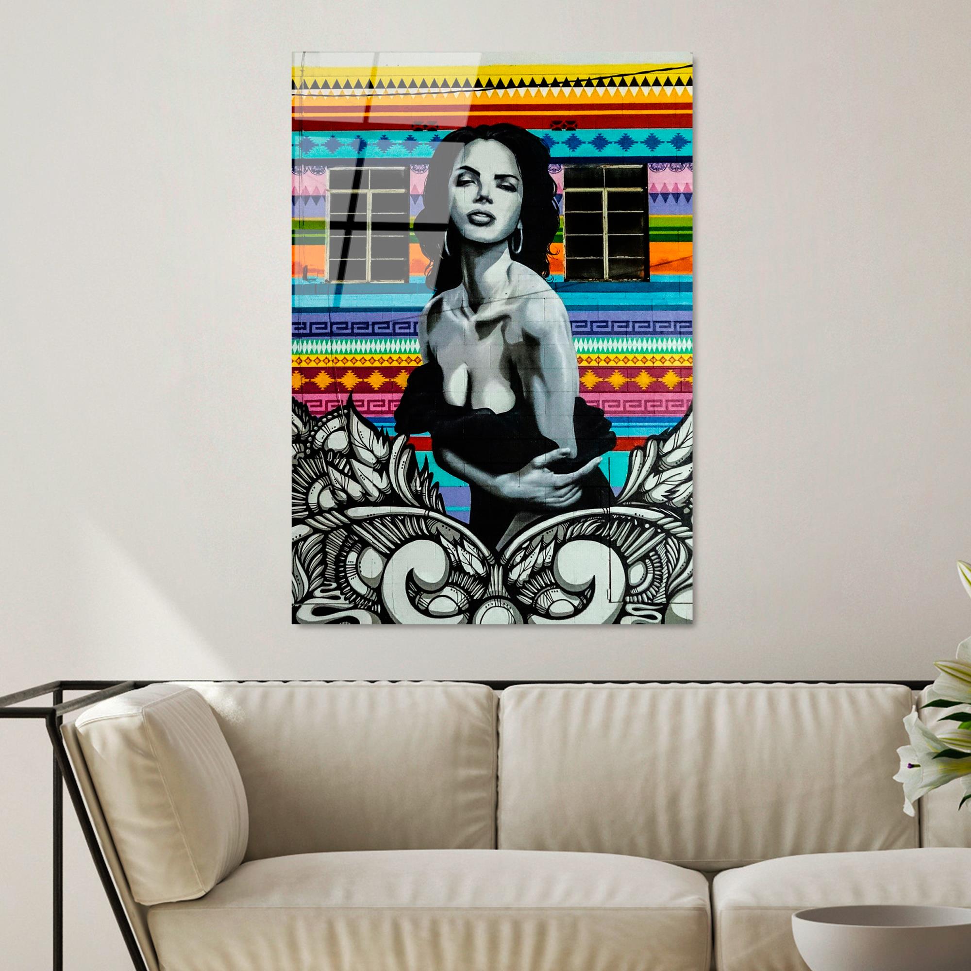 UV-807 Baskılı Cam Dikdörtgen Duvar Tablosu | ByLamp