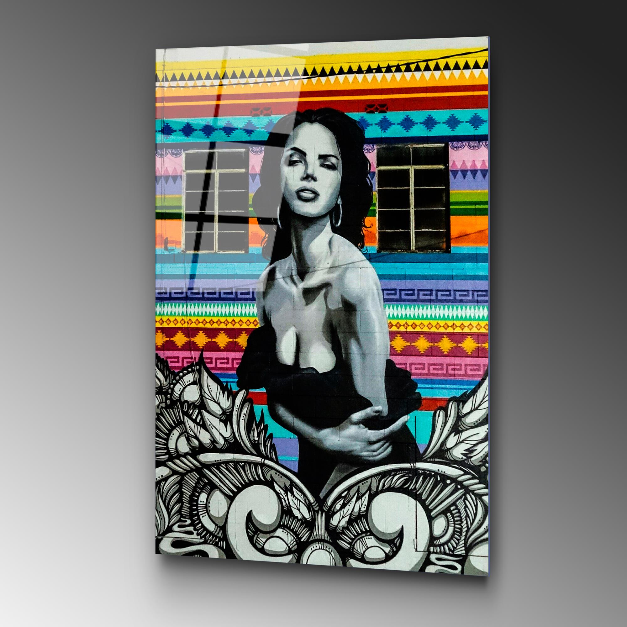 UV-807 Baskılı Cam Dikdörtgen Duvar Tablosu | ByLamp