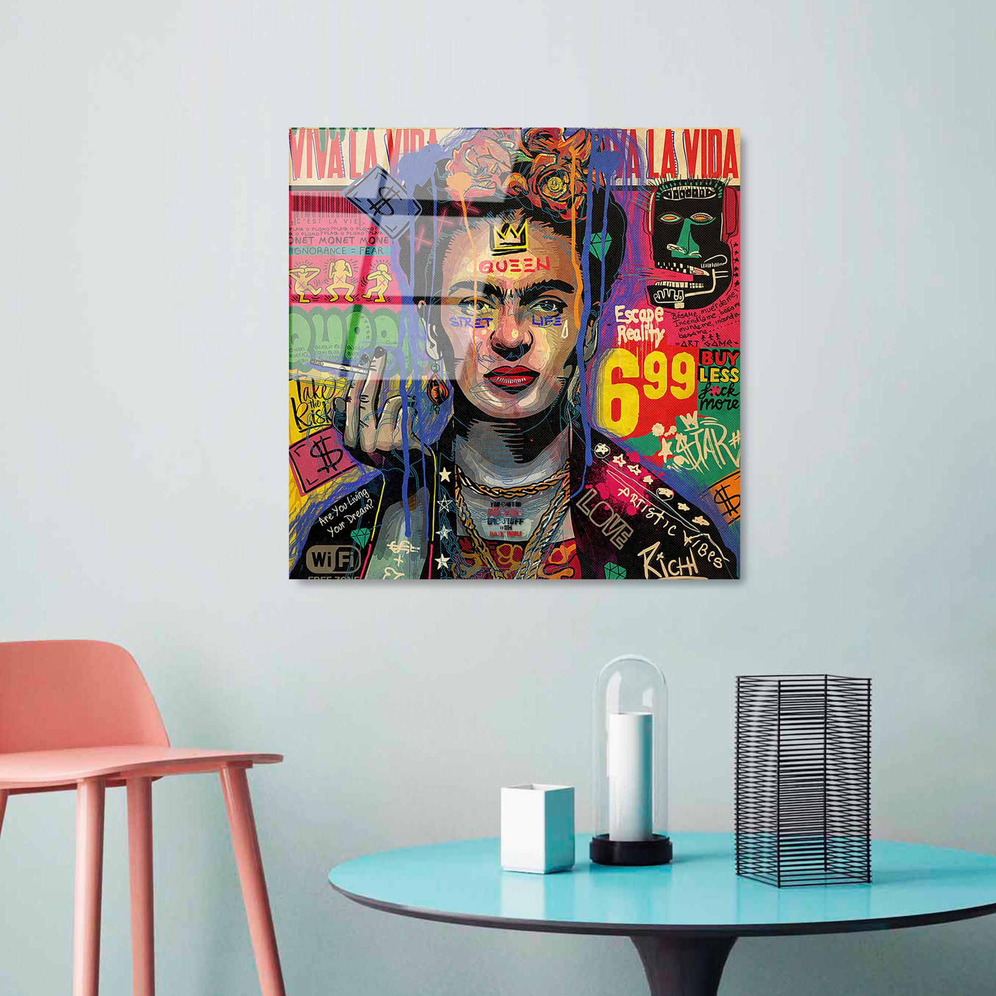 UV-814 Baskılı Cam Kare Duvar Tablosu | ByLamp