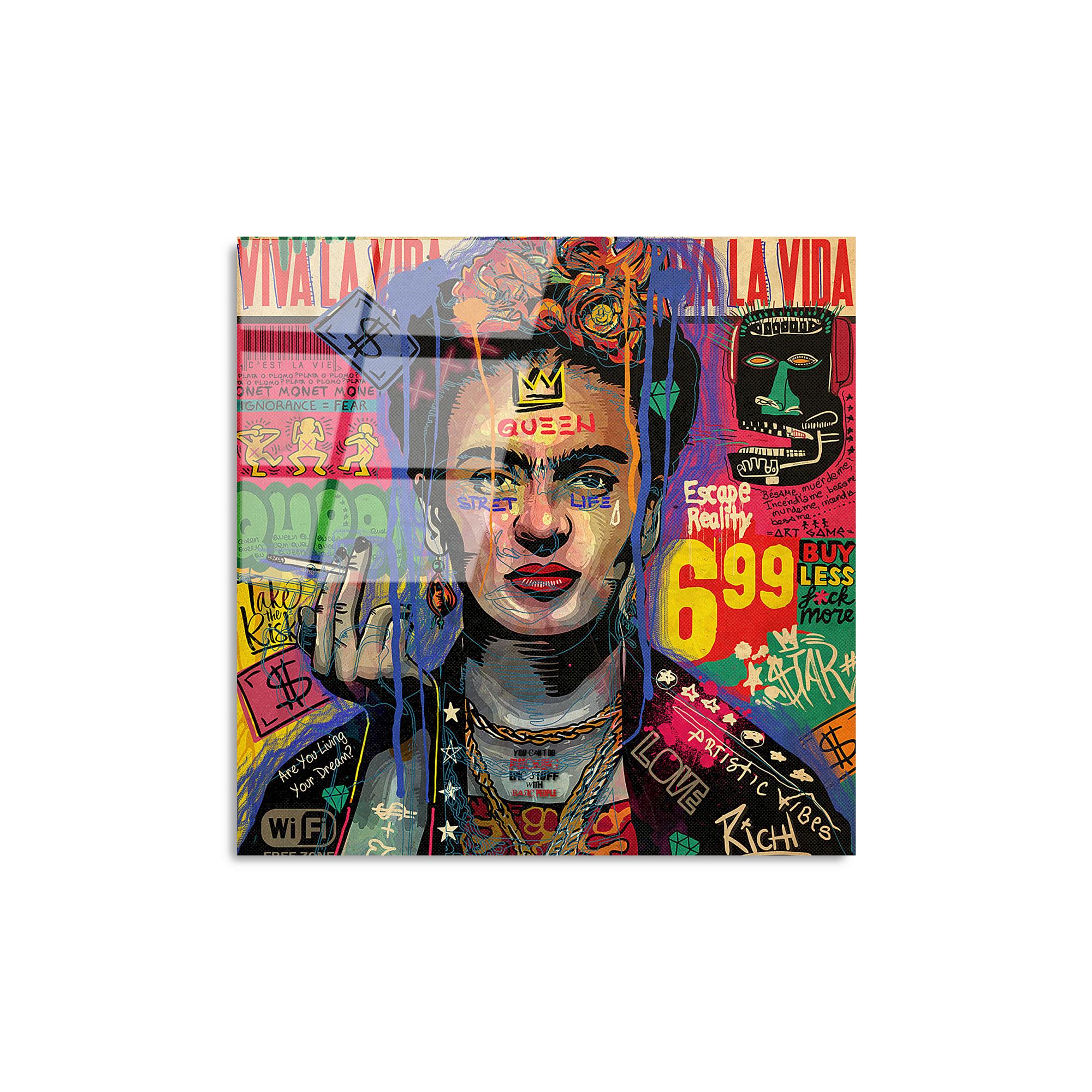 UV-814 Baskılı Cam Kare Duvar Tablosu | ByLamp