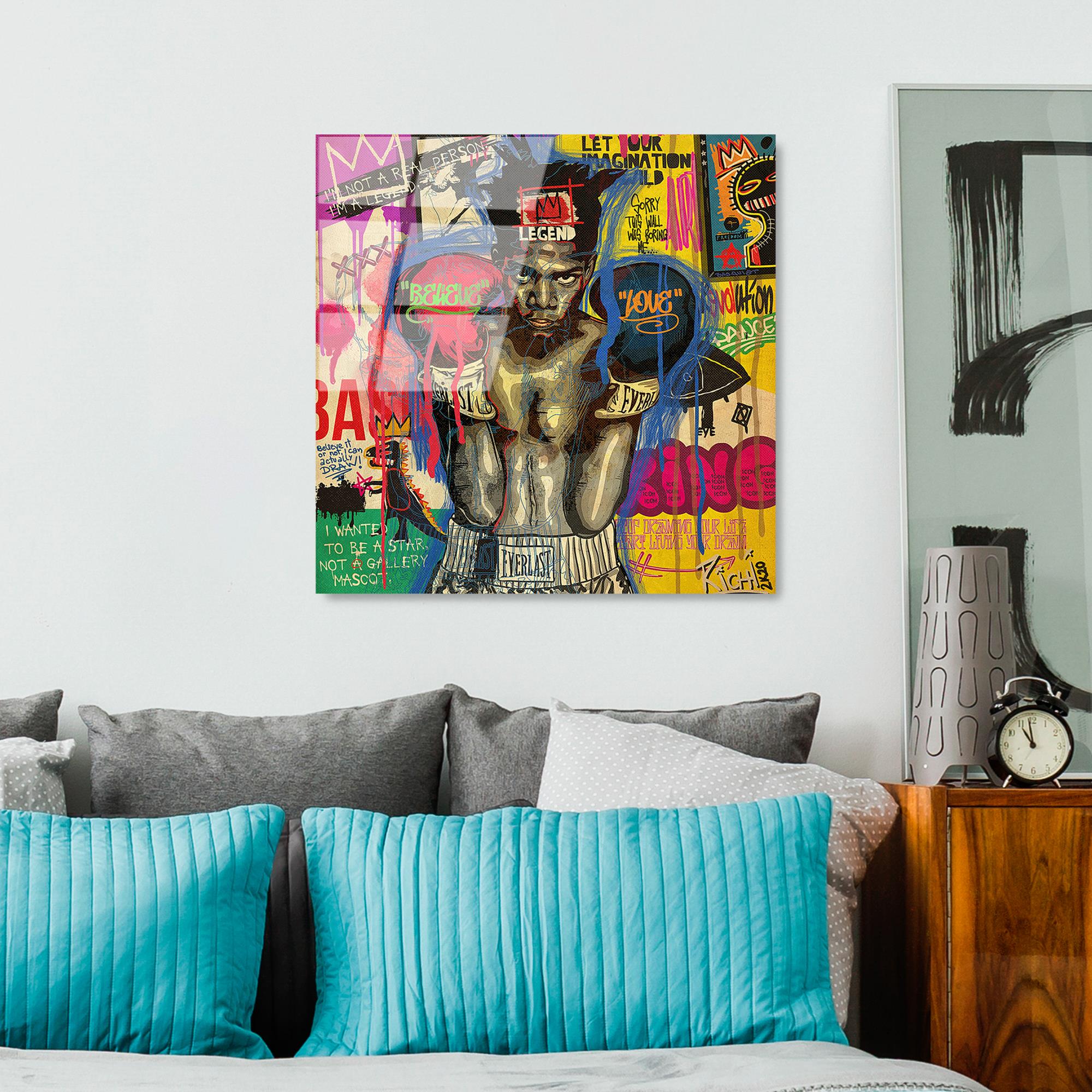 UV-815 Baskılı Cam Kare Duvar Tablosu | ByLamp