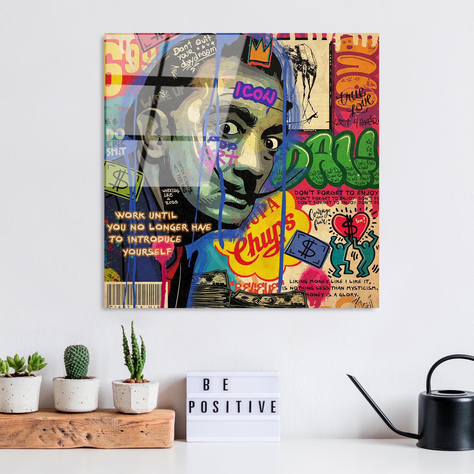 UV-817 Baskılı Cam Kare Duvar Tablosu | ByLamp