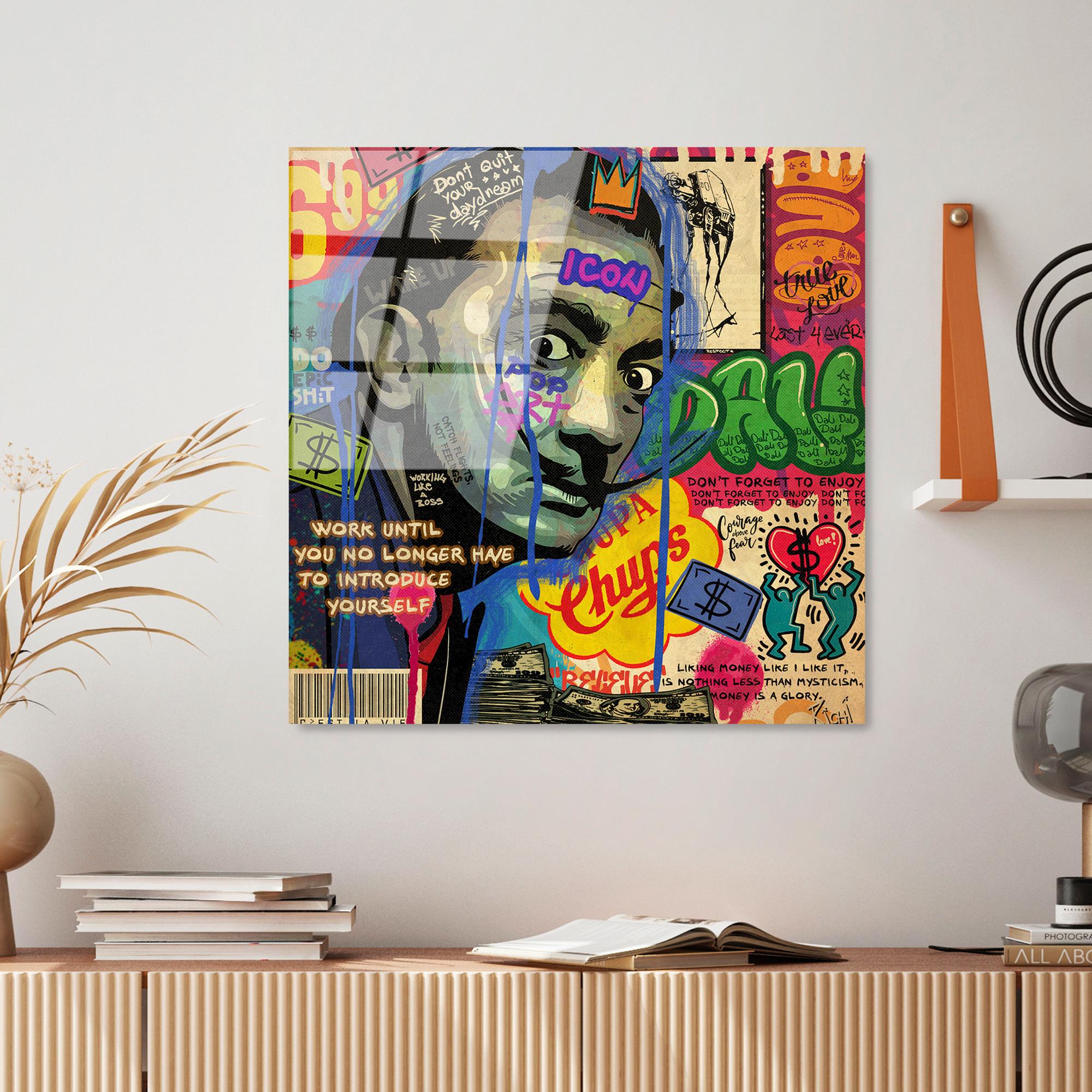 UV-817 Baskılı Cam Kare Duvar Tablosu | ByLamp