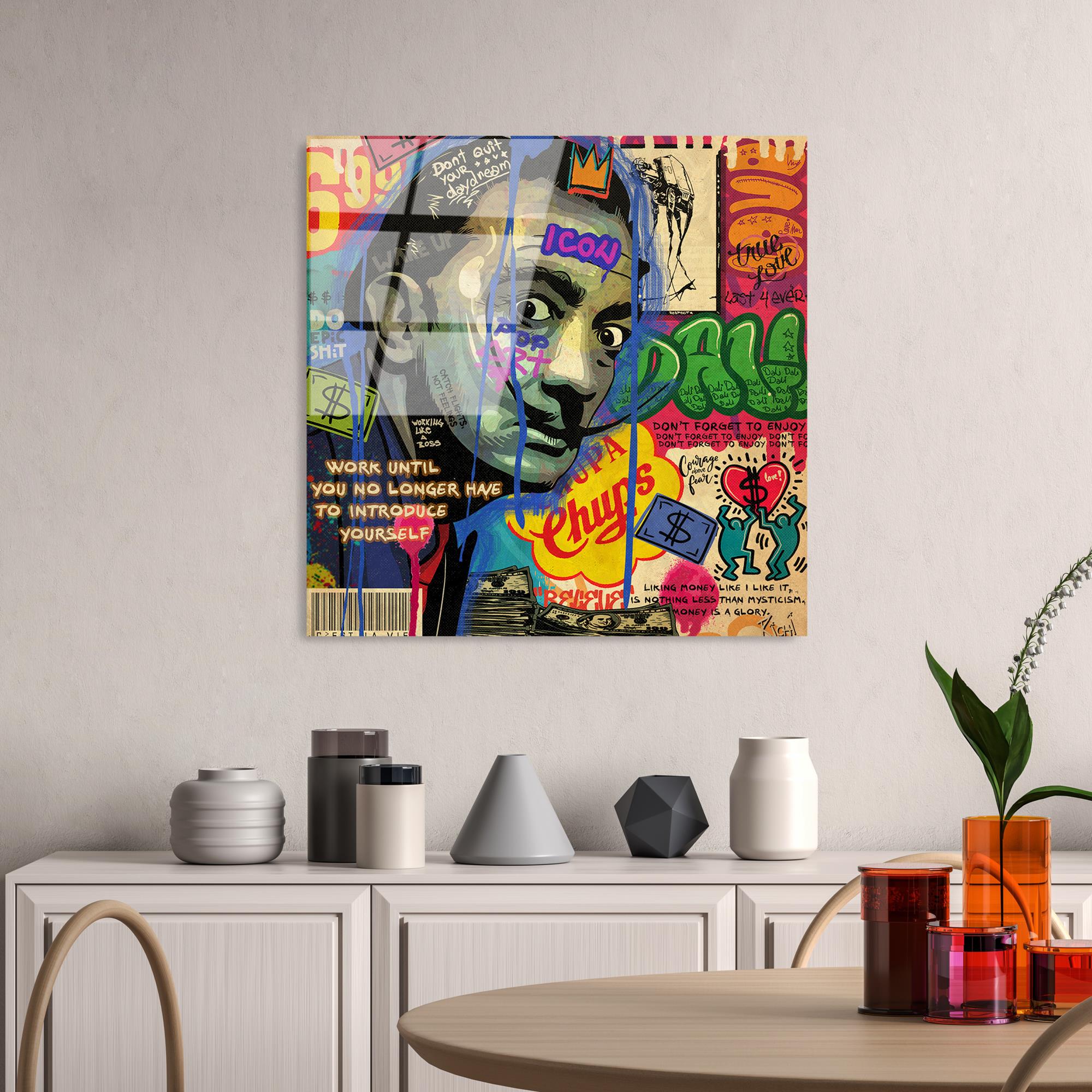 UV-817 Baskılı Cam Kare Duvar Tablosu | ByLamp