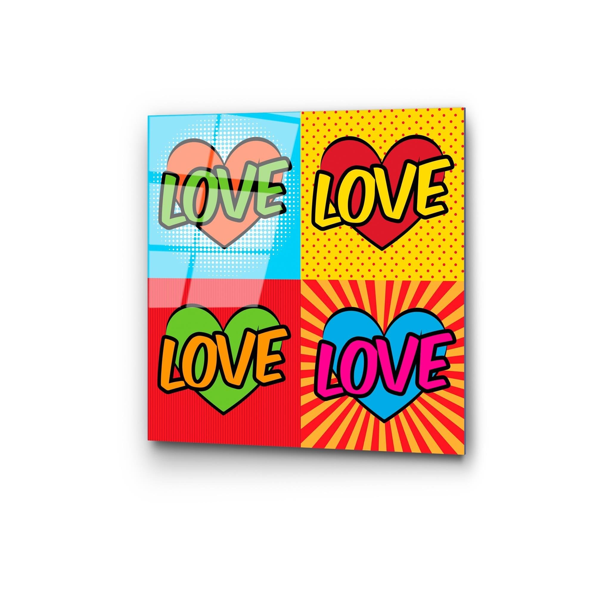 UV-819 Baskılı Cam Kare Duvar Tablosu | ByLamp