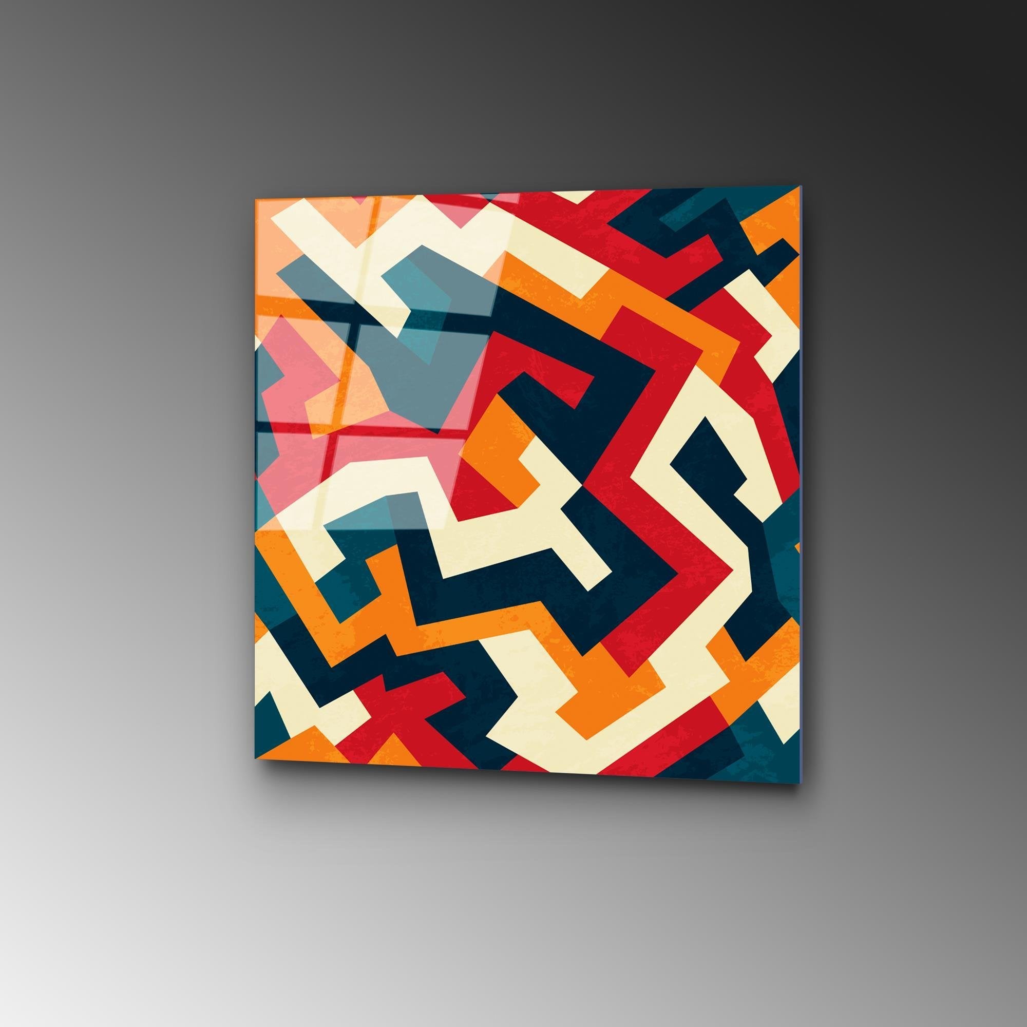 UV-821 Baskılı Cam Kare Duvar Tablosu | ByLamp