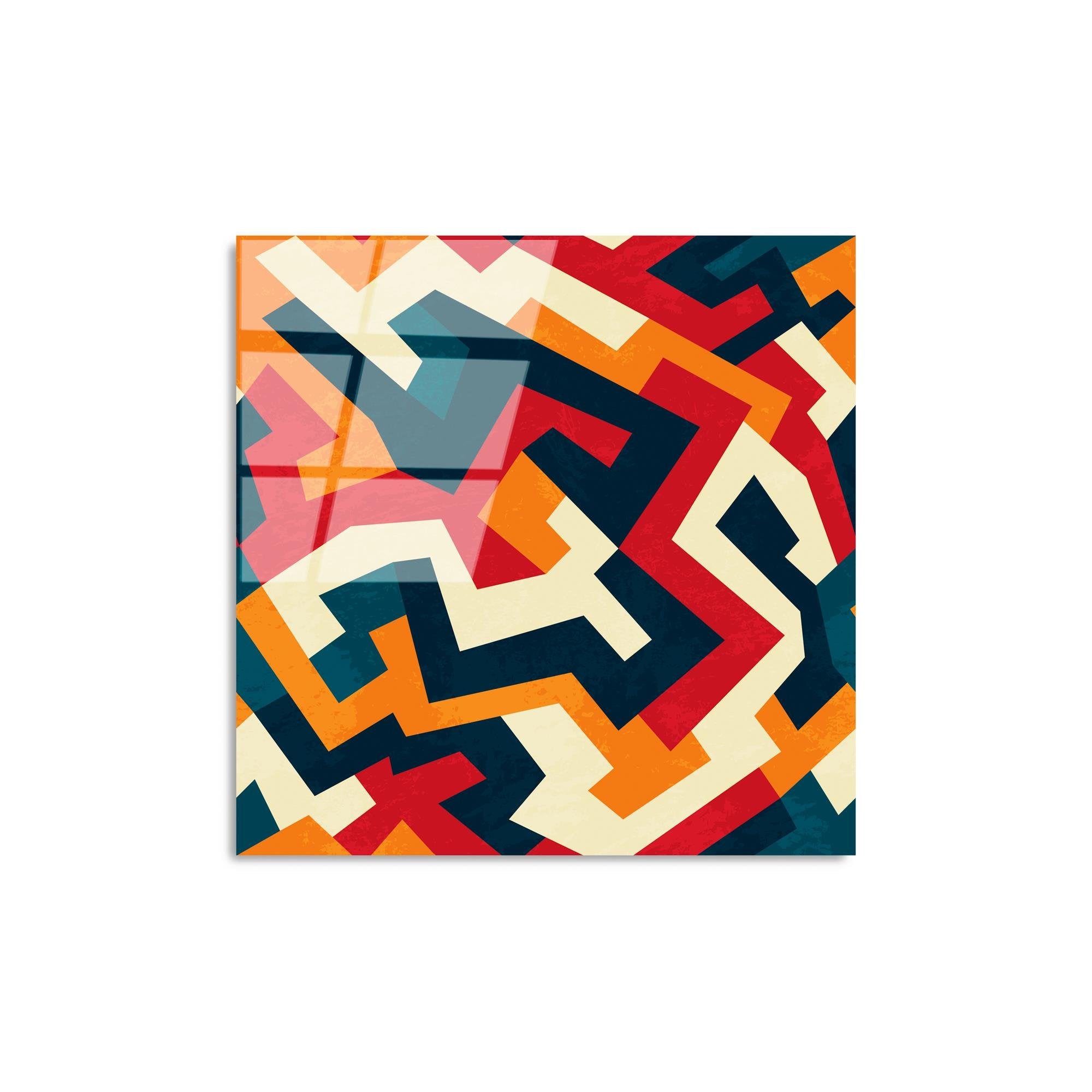 UV-821 Baskılı Cam Kare Duvar Tablosu | ByLamp