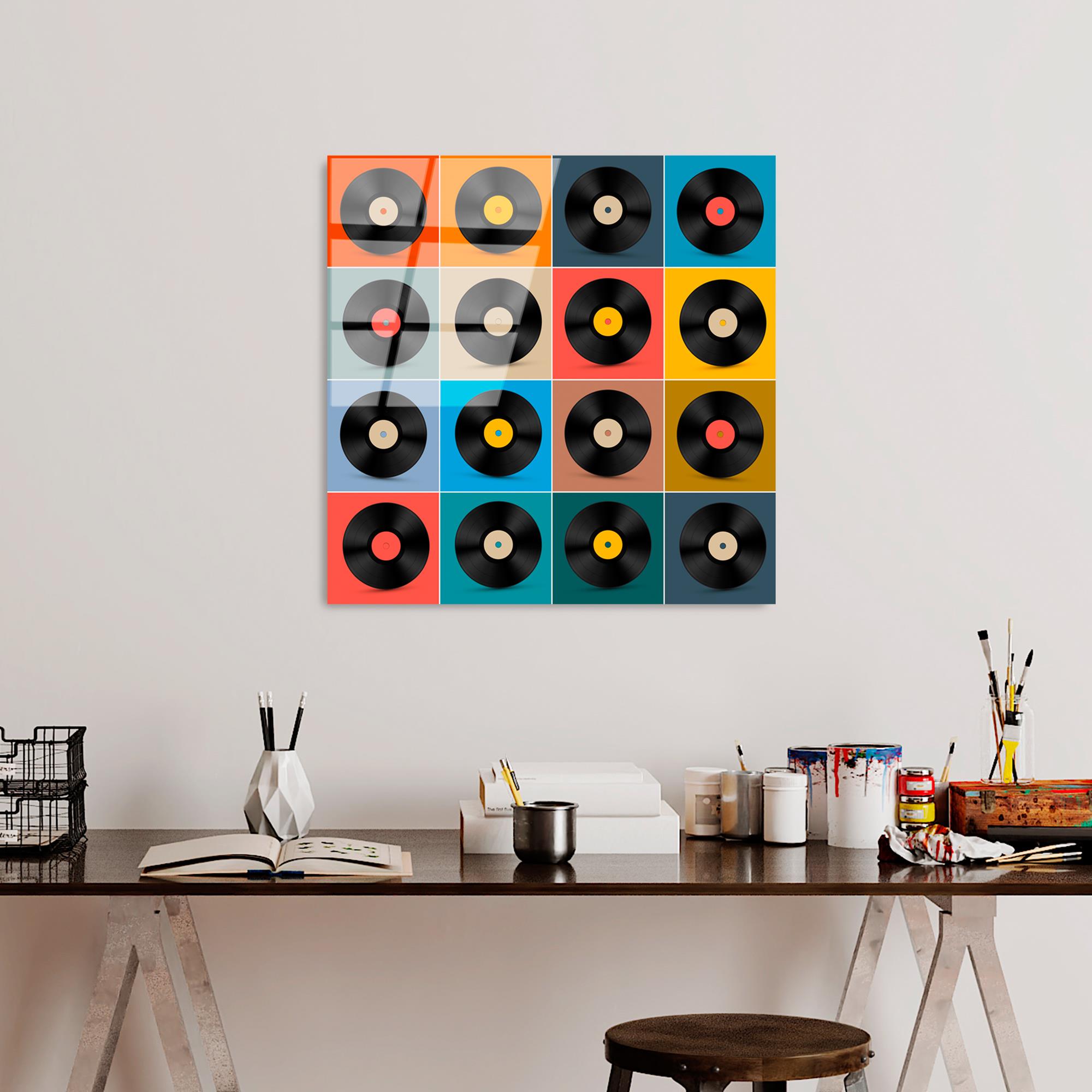 UV-822 Baskılı Cam Kare Duvar Tablosu | ByLamp