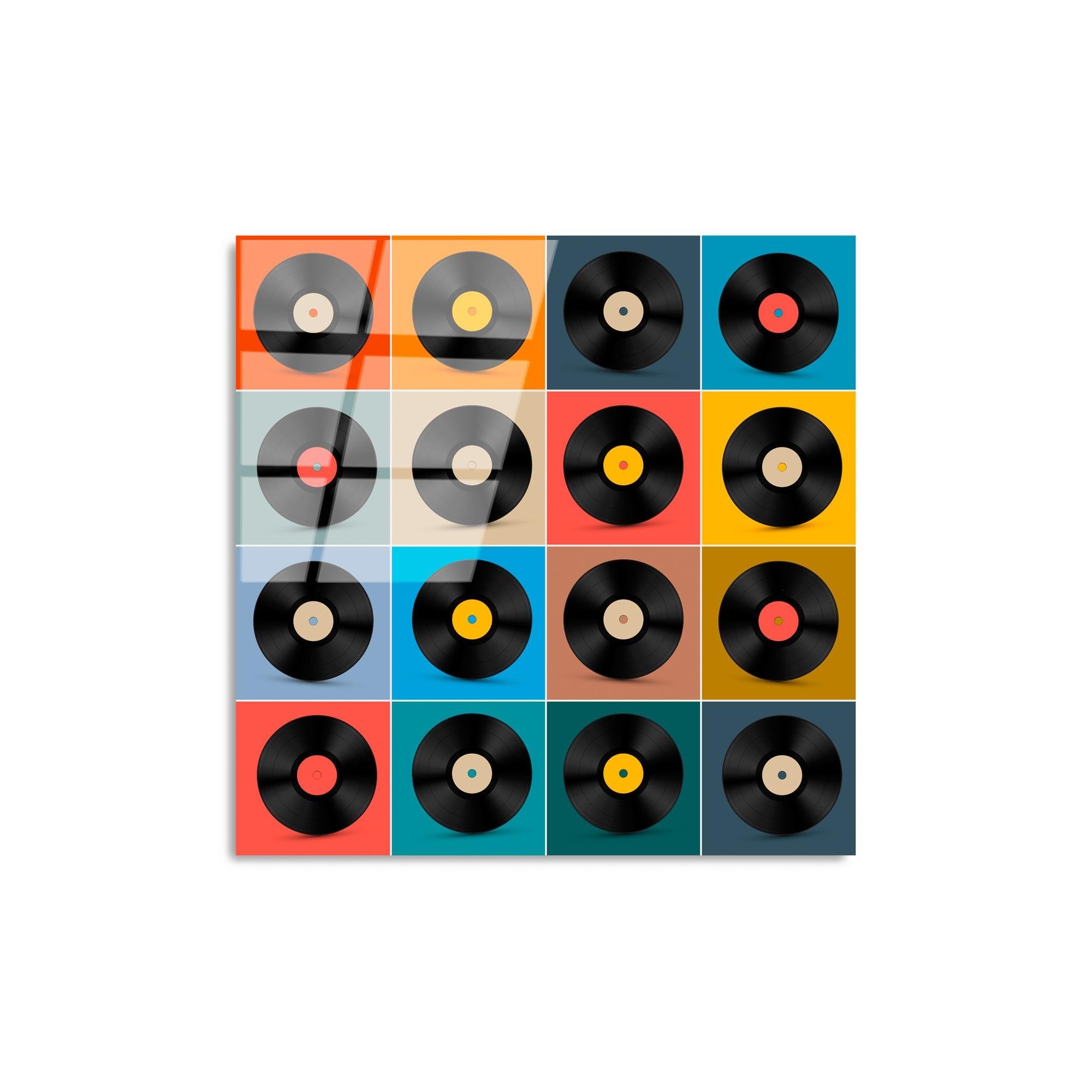 UV-822 Baskılı Cam Kare Duvar Tablosu | ByLamp