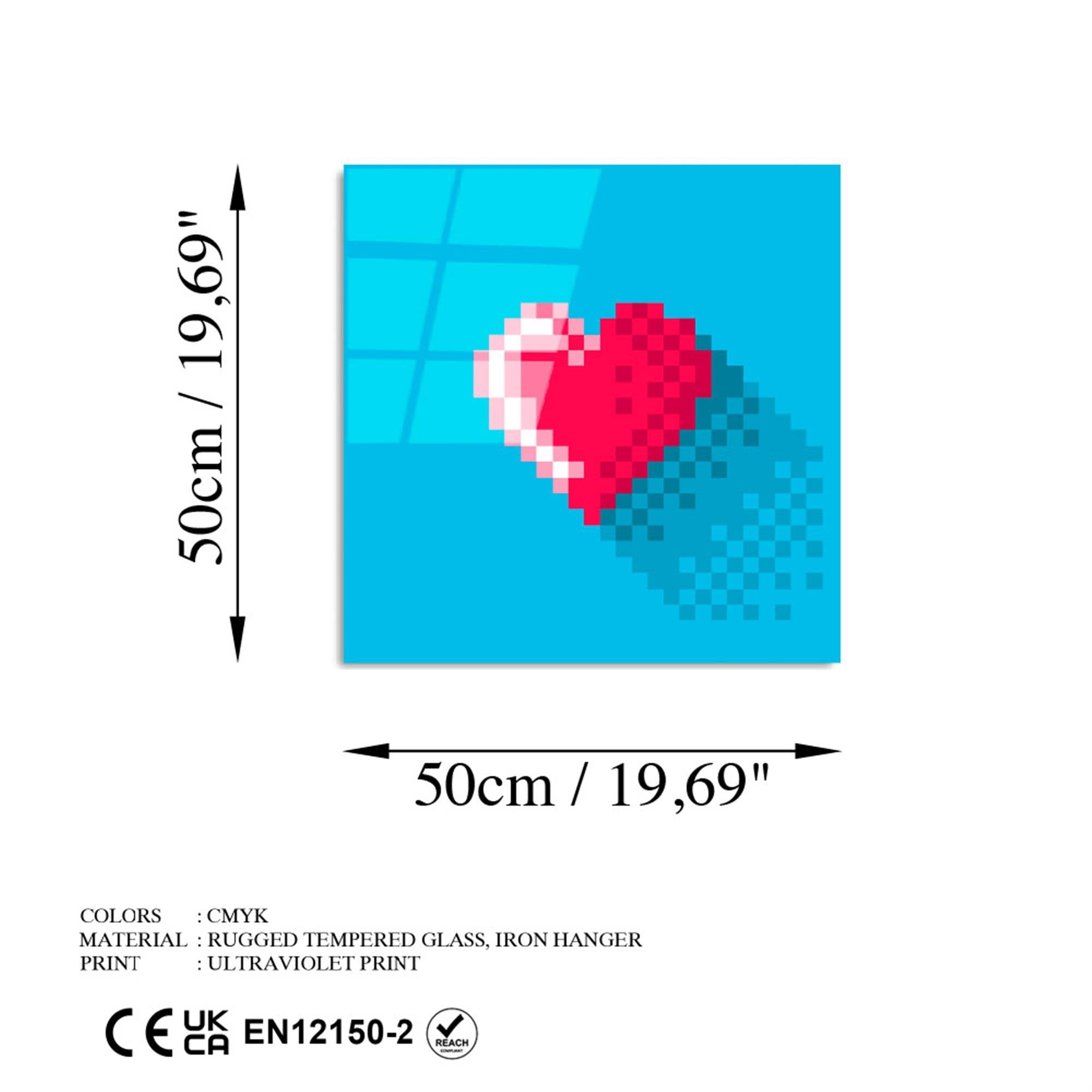 UV-823 Baskılı Cam Kare Duvar Tablosu | ByLamp