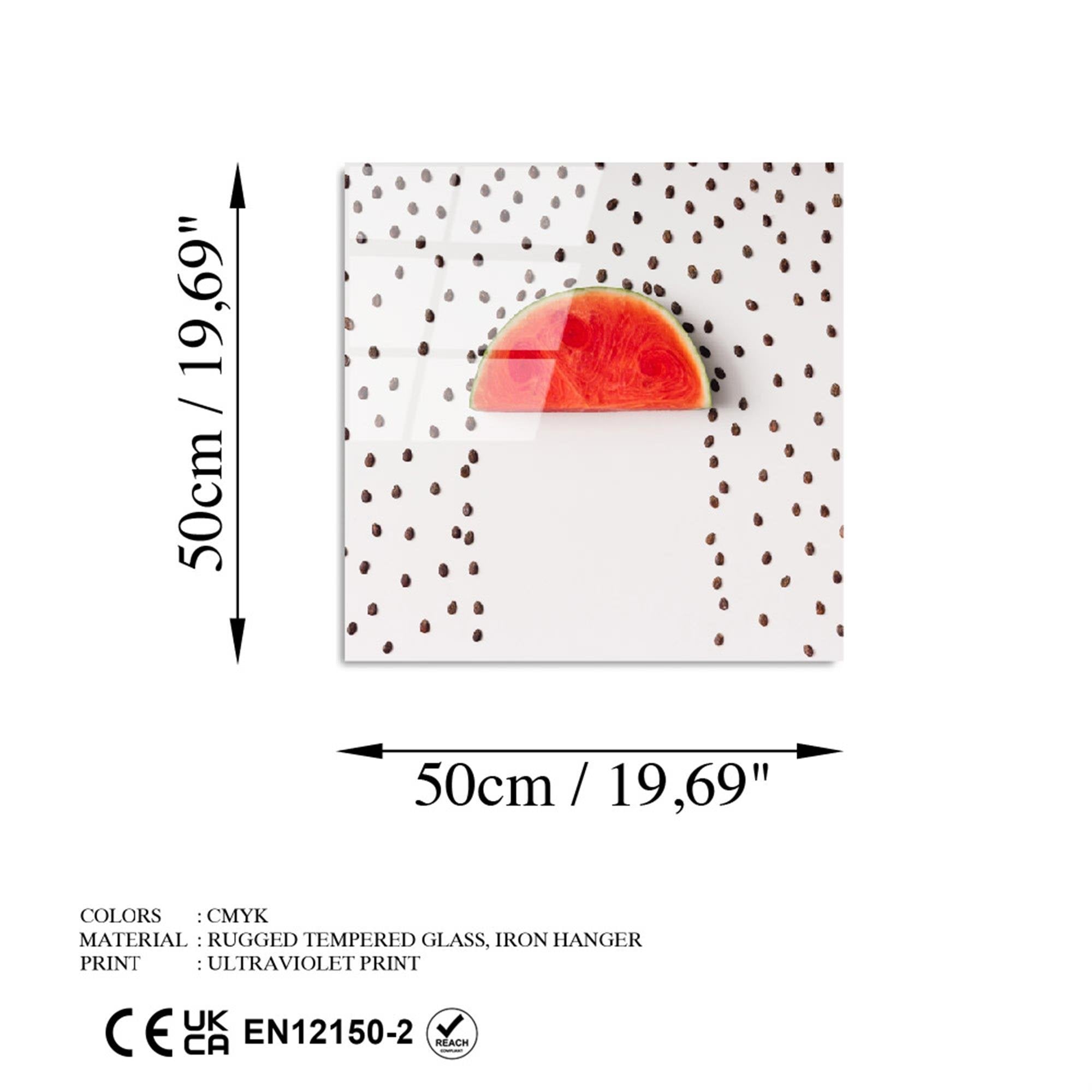 UV-825 Baskılı Cam Kare Duvar Tablosu | ByLamp