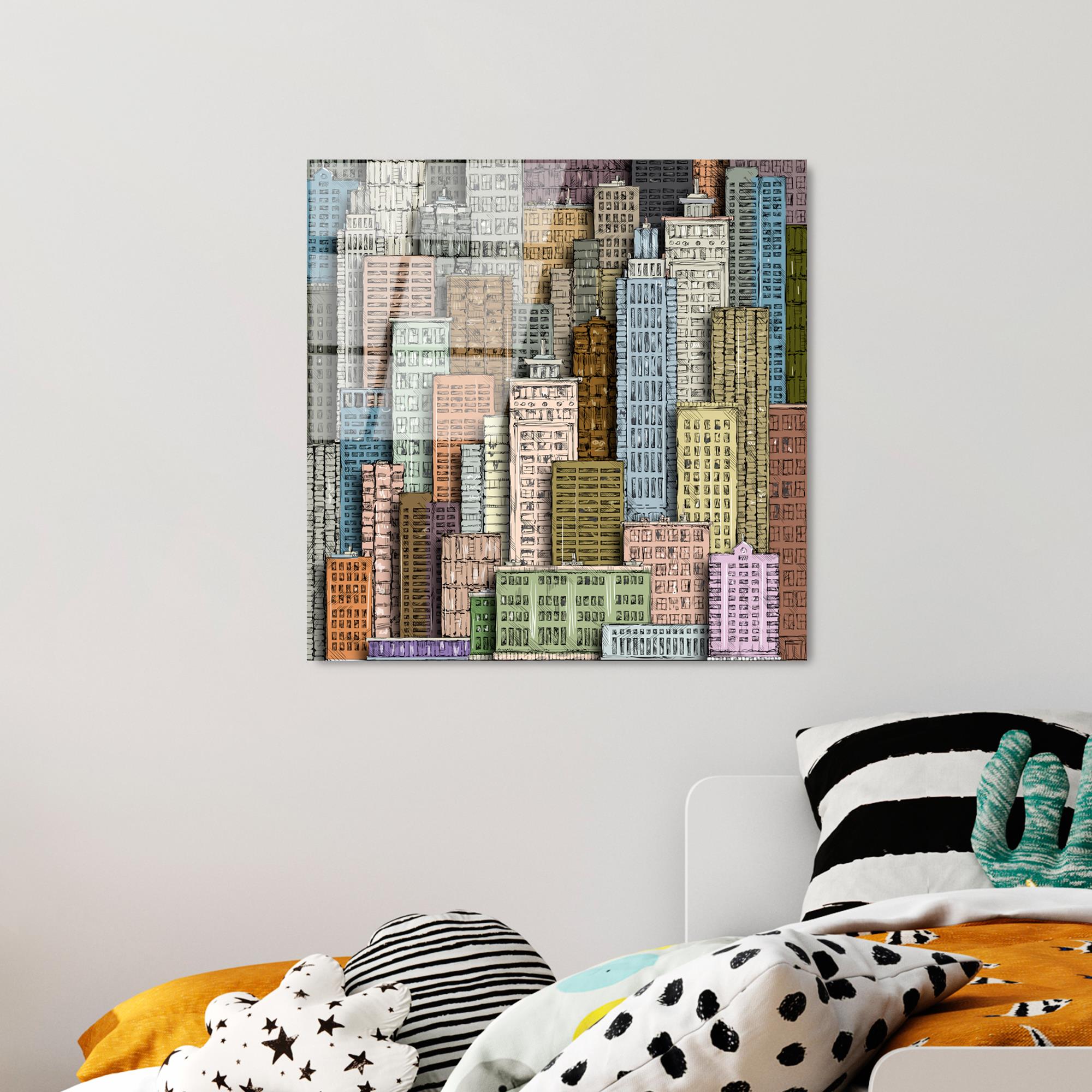 UV-826 Baskılı Cam Kare Duvar Tablosu | ByLamp