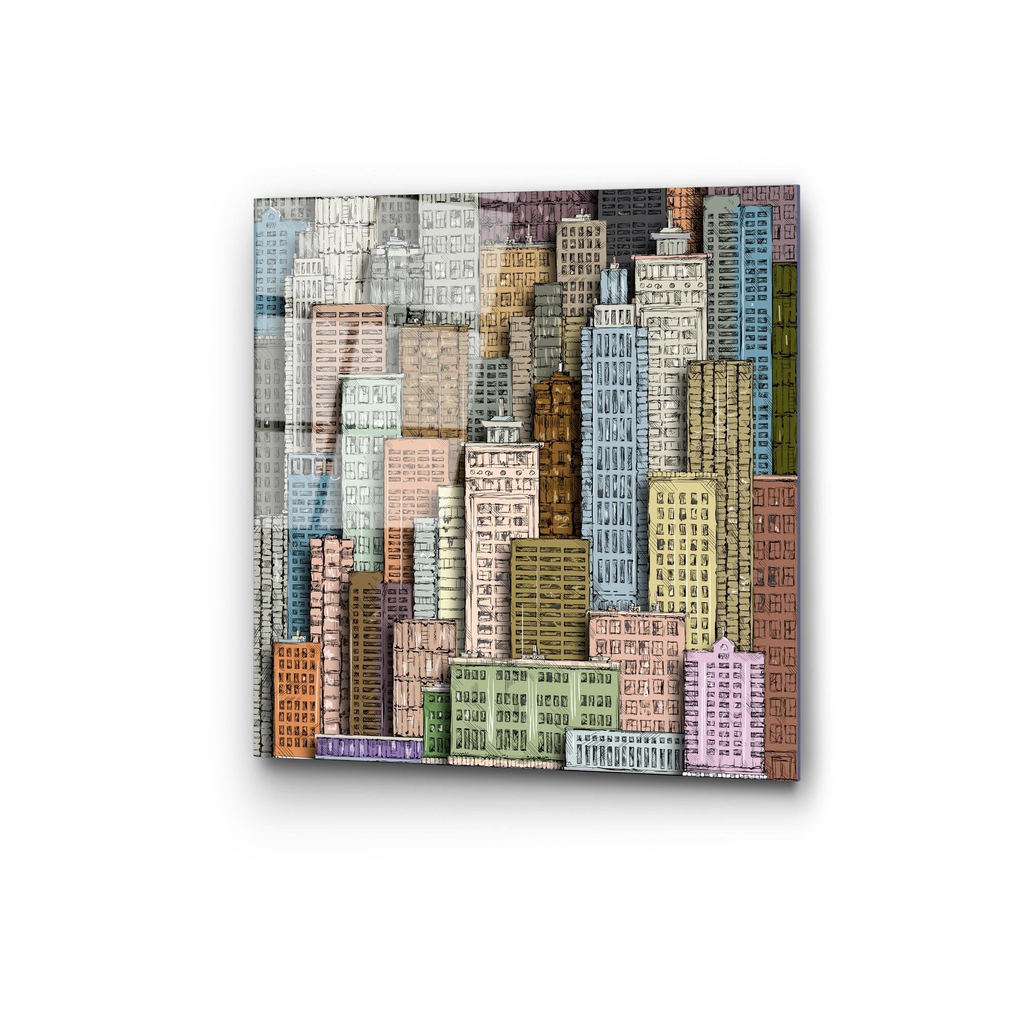 UV-826 Baskılı Cam Kare Duvar Tablosu | ByLamp