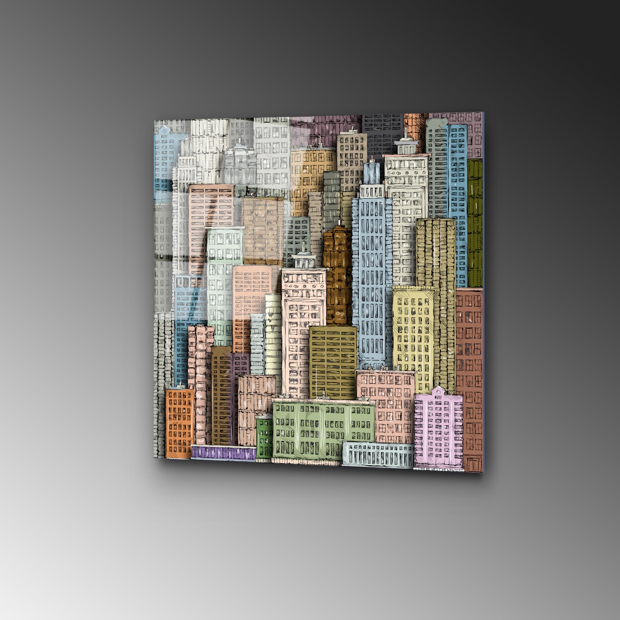 UV-826 Baskılı Cam Kare Duvar Tablosu | ByLamp