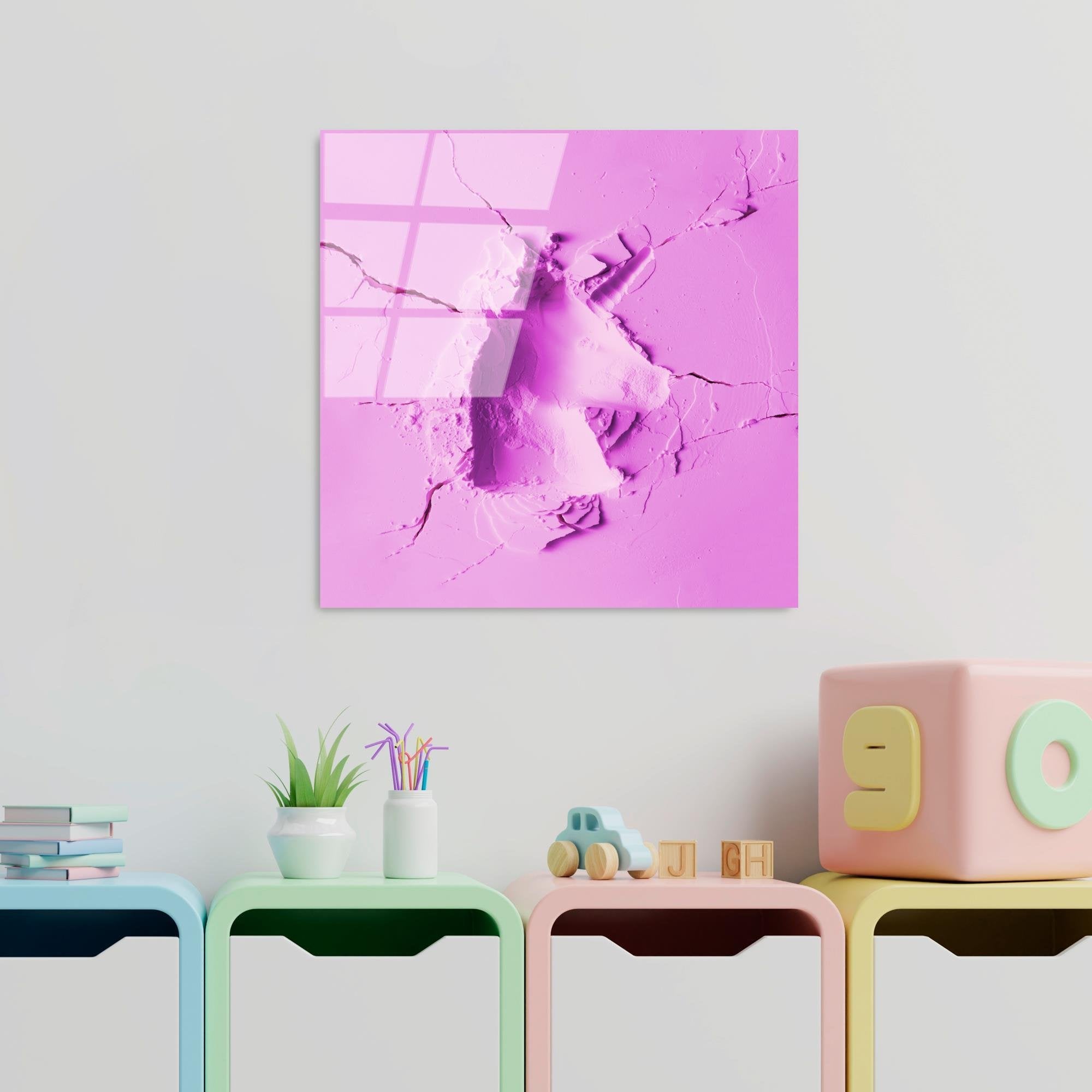 UV-827 Baskılı Cam Kare Duvar Tablosu | ByLamp