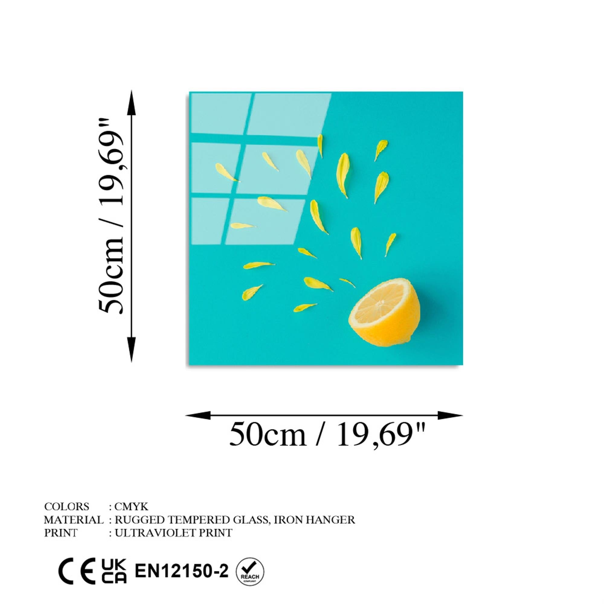 UV-828 Baskılı Cam Kare Duvar Tablosu | ByLamp