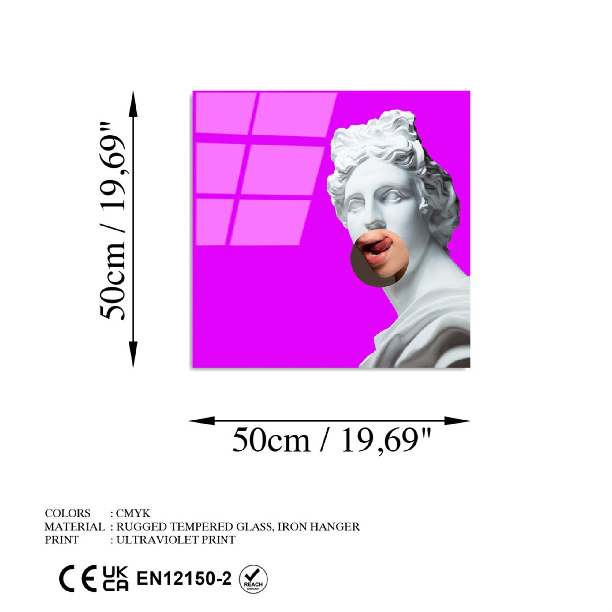 UV-833 Baskılı Cam Kare Duvar Tablosu | ByLamp