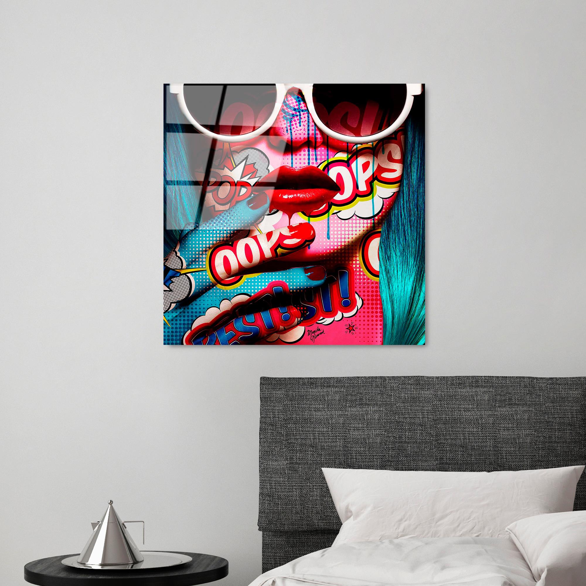 UV-836 Baskılı Cam Kare Duvar Tablosu | ByLamp