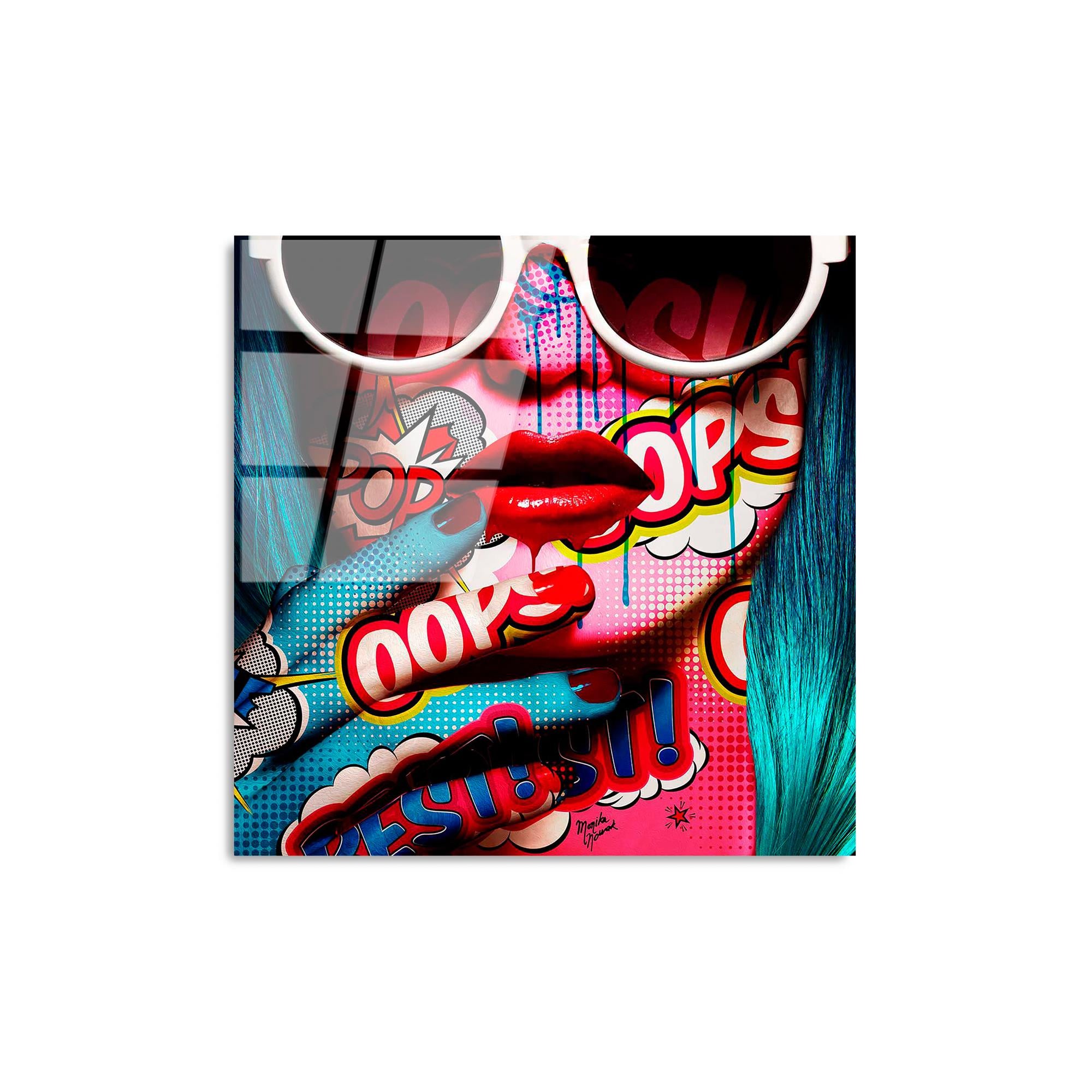 UV-836 Baskılı Cam Kare Duvar Tablosu | ByLamp