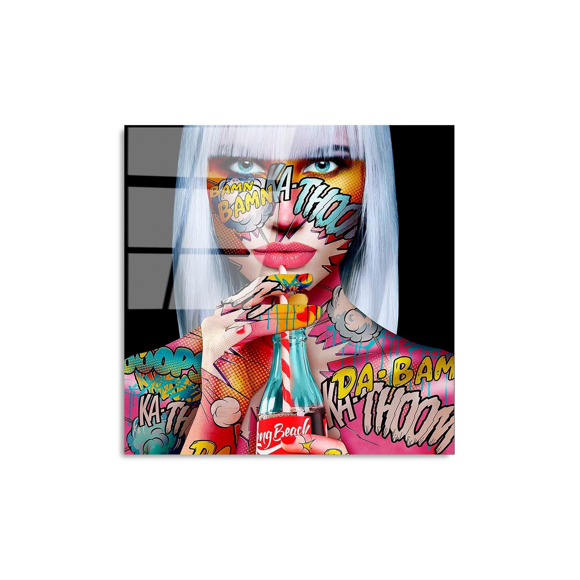 UV-837 Baskılı Cam Kare Duvar Tablosu | ByLamp