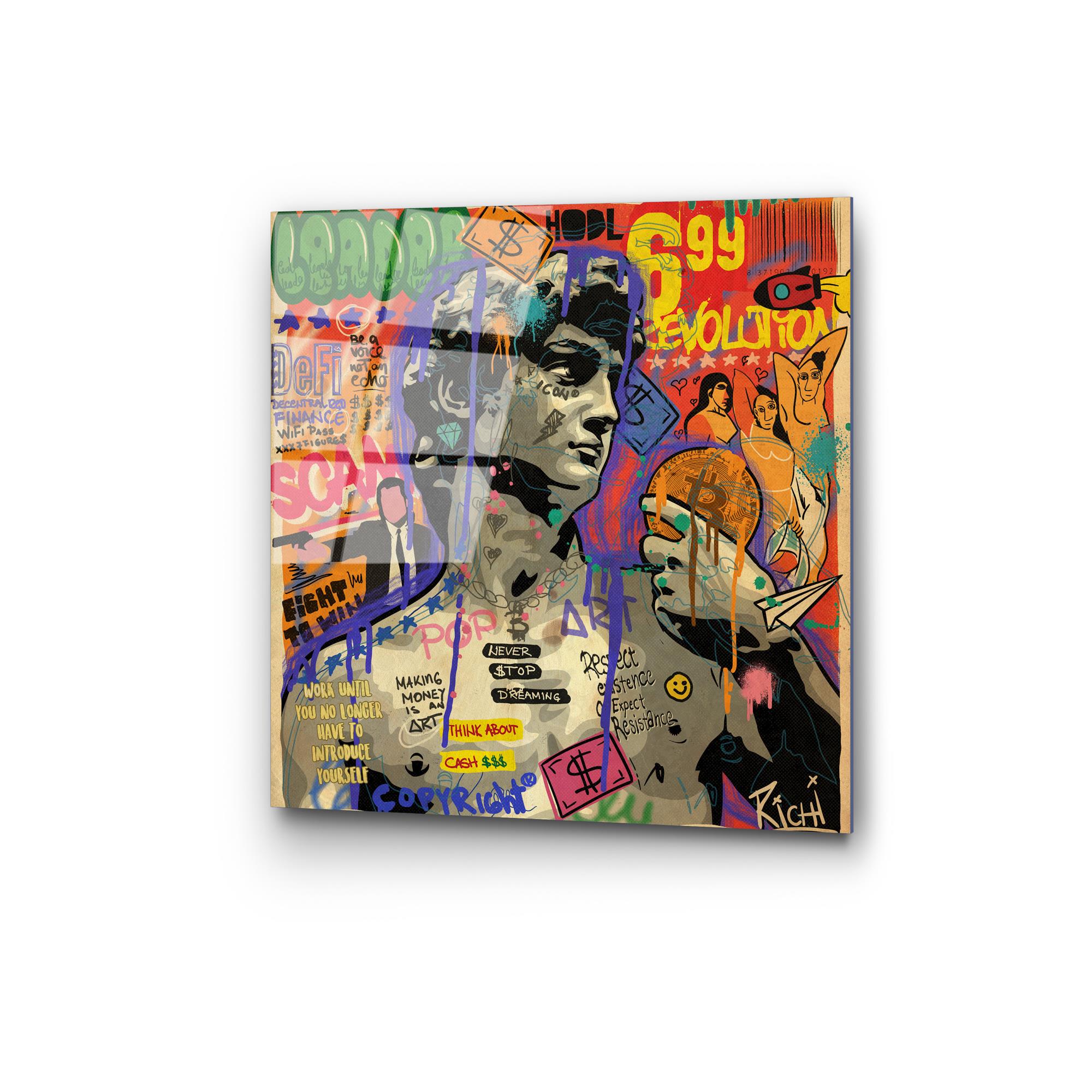 UV-839 Baskılı Cam Kare Duvar Tablosu | ByLamp