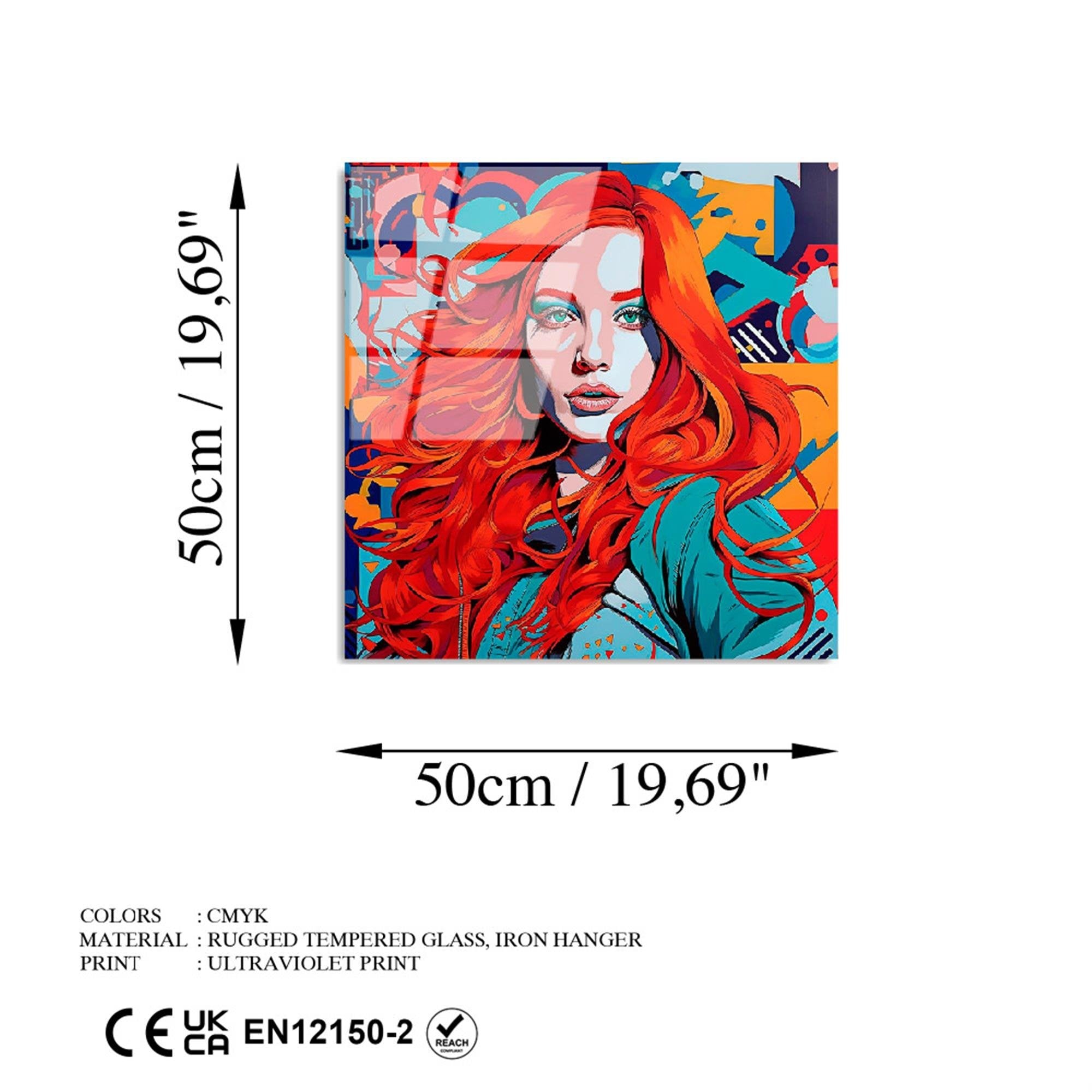 UV-840 Baskılı Cam Kare Duvar Tablosu | ByLamp