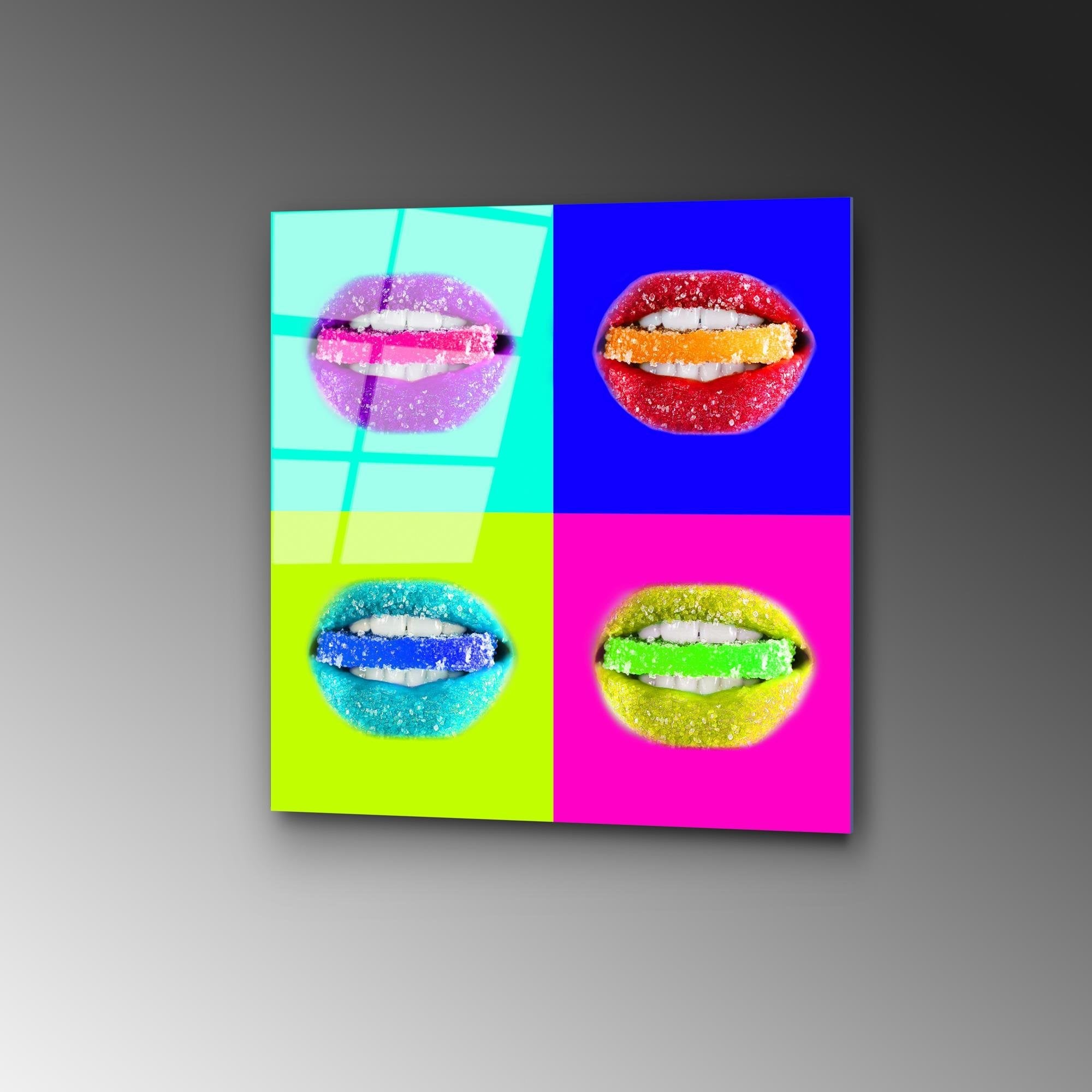 UV-841 Baskılı Cam Kare Duvar Tablosu | ByLamp