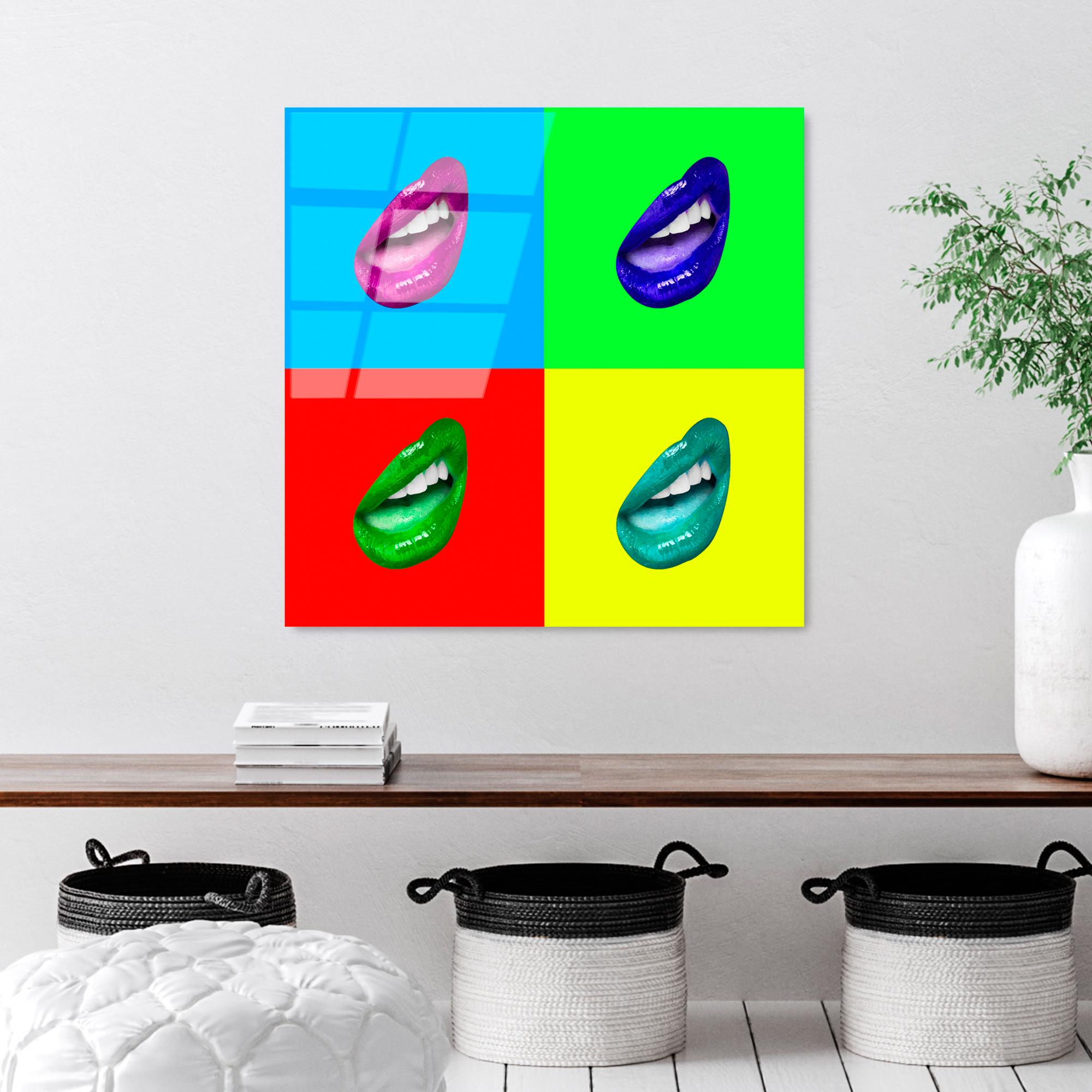 UV-842 Baskılı Cam Kare Duvar Tablosu | ByLamp