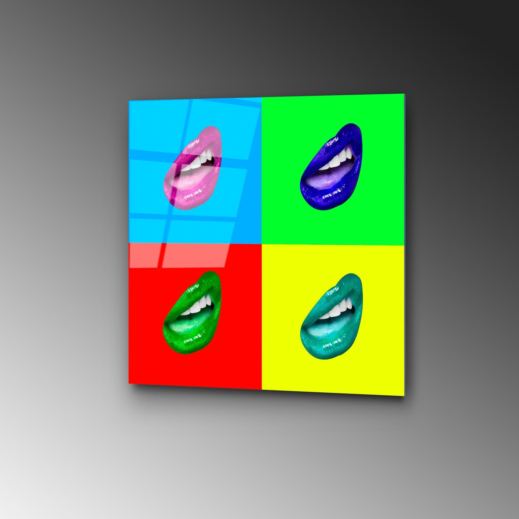 UV-842 Baskılı Cam Kare Duvar Tablosu | ByLamp