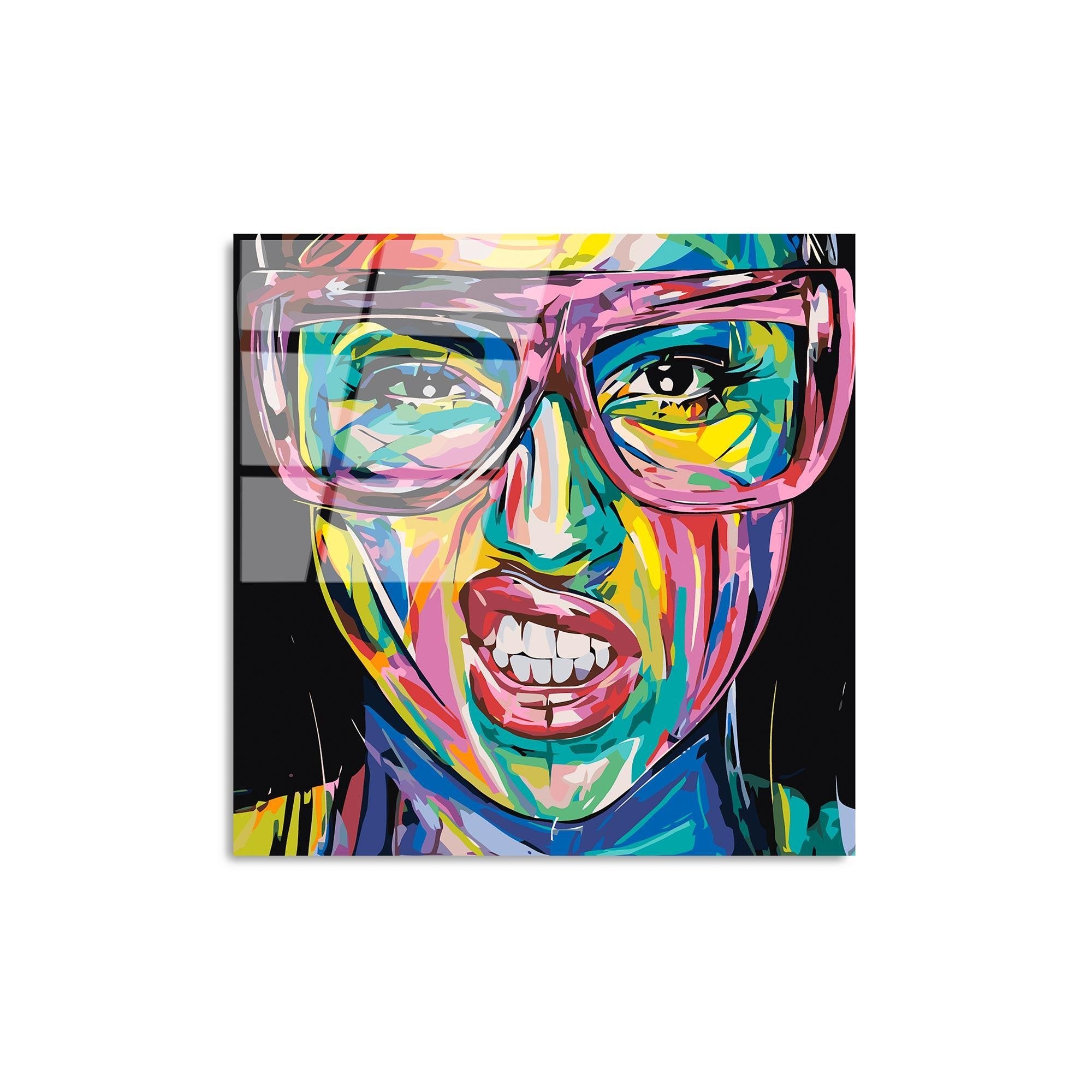 UV-844 Baskılı Cam Kare Duvar Tablosu | ByLamp