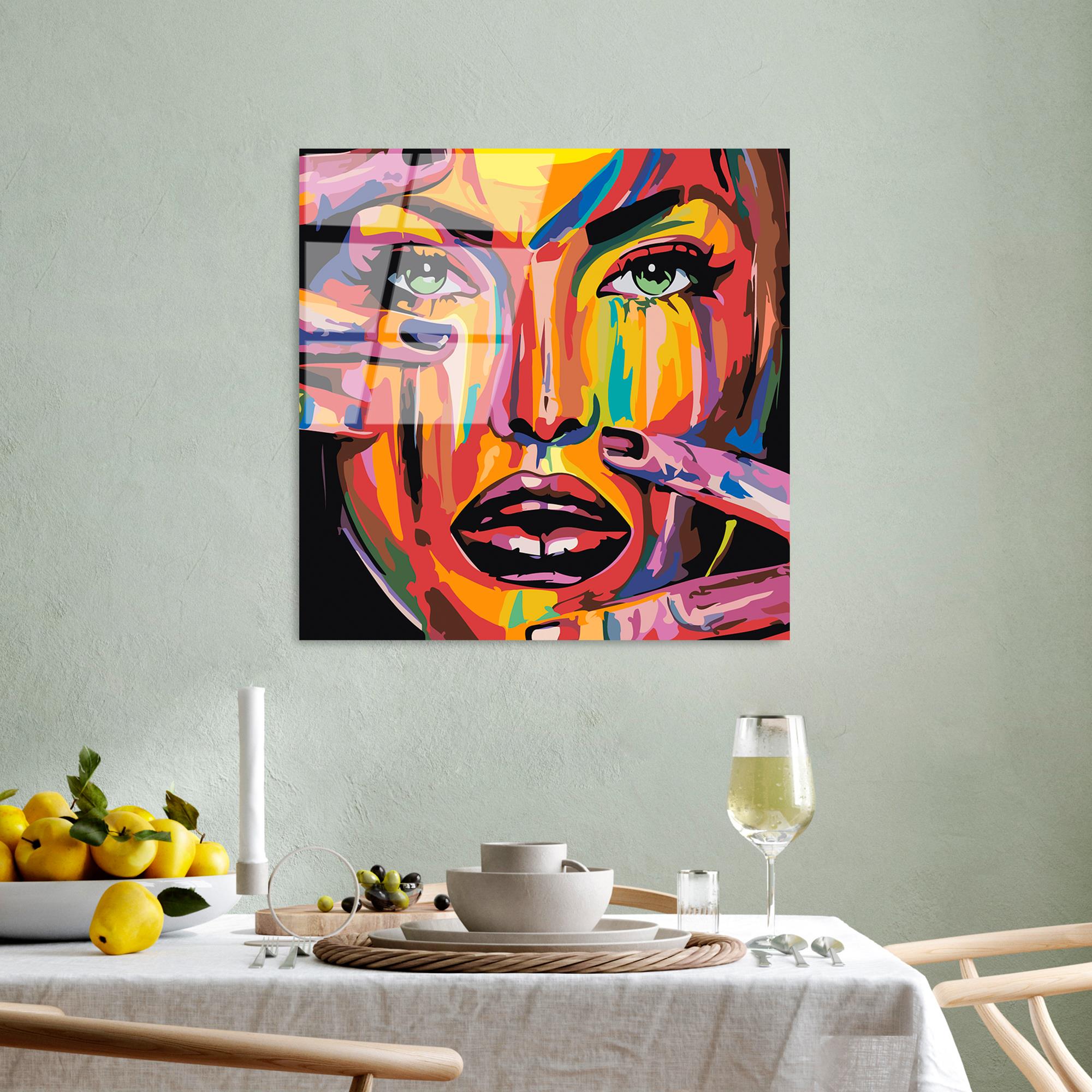 UV-846 Baskılı Cam Kare Duvar Tablosu | ByLamp