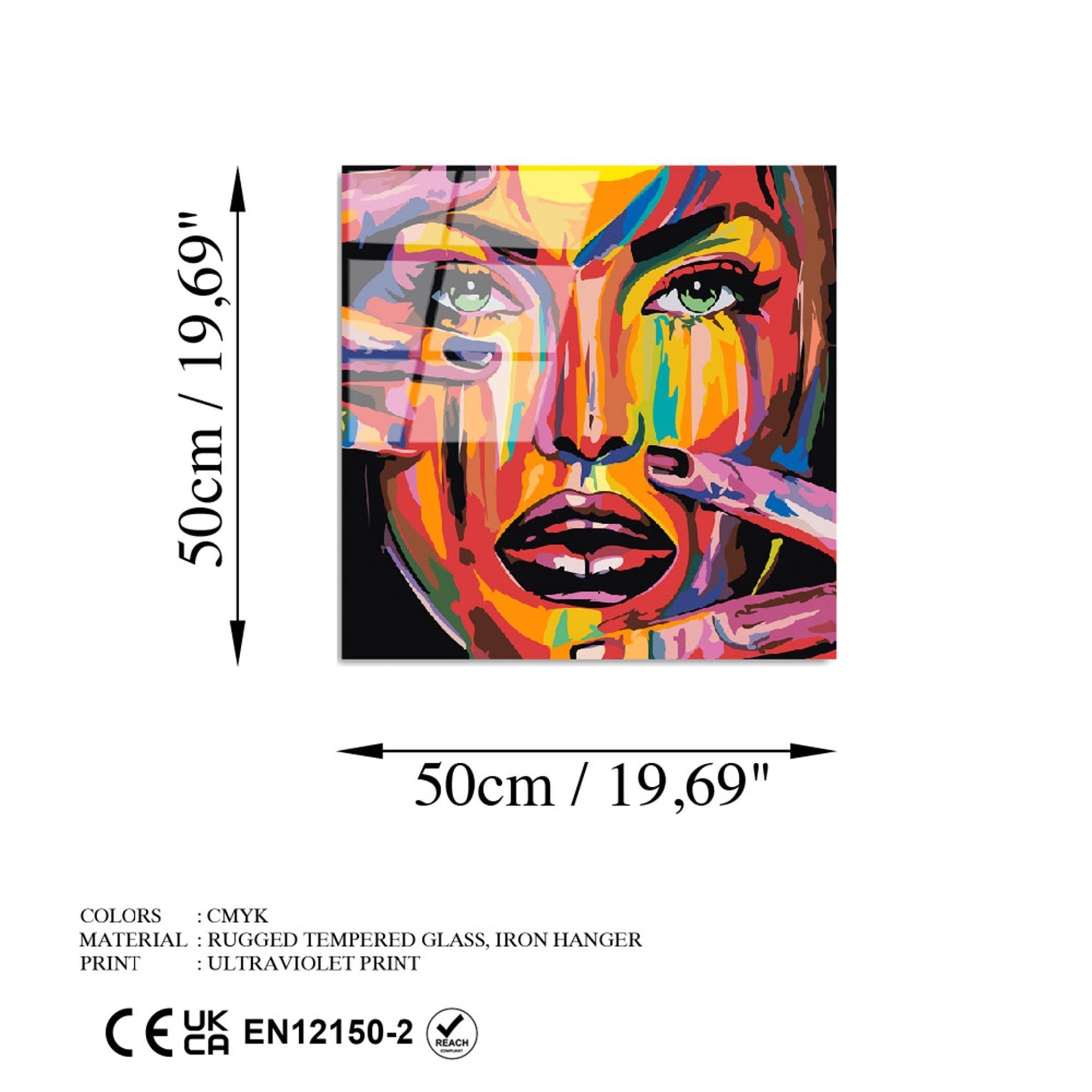 UV-846 Baskılı Cam Kare Duvar Tablosu | ByLamp