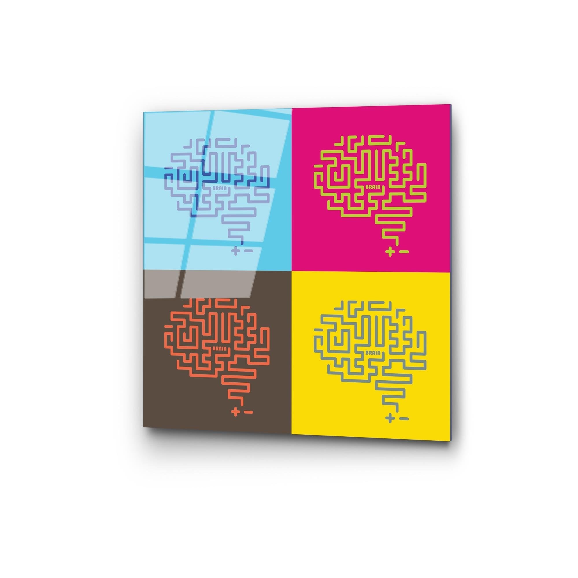 UV-847 Baskılı Cam Kare Duvar Tablosu | ByLamp