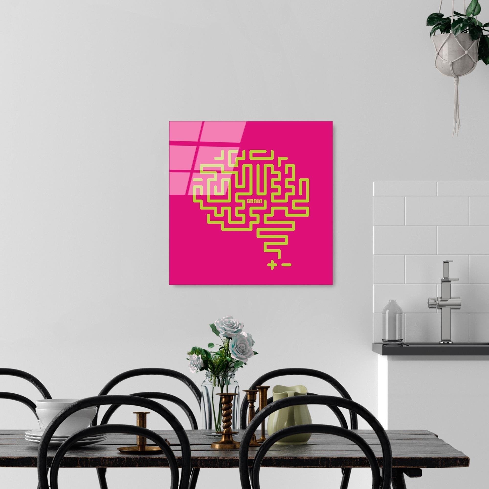 UV-849 Baskılı Cam Kare Duvar Tablosu | ByLamp