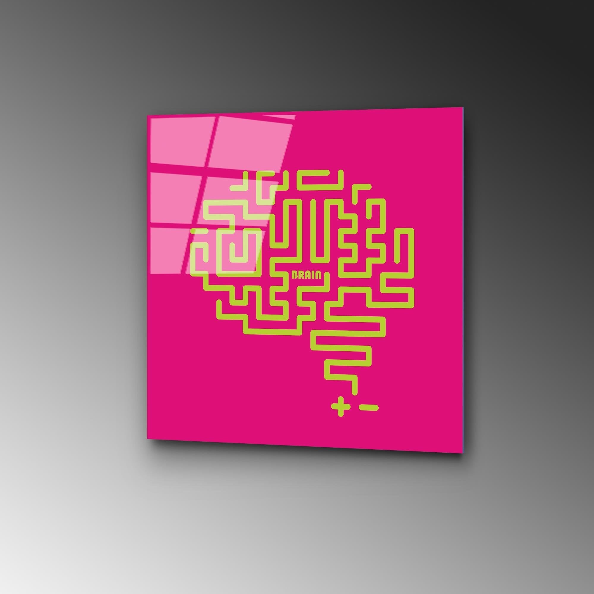 UV-849 Baskılı Cam Kare Duvar Tablosu | ByLamp