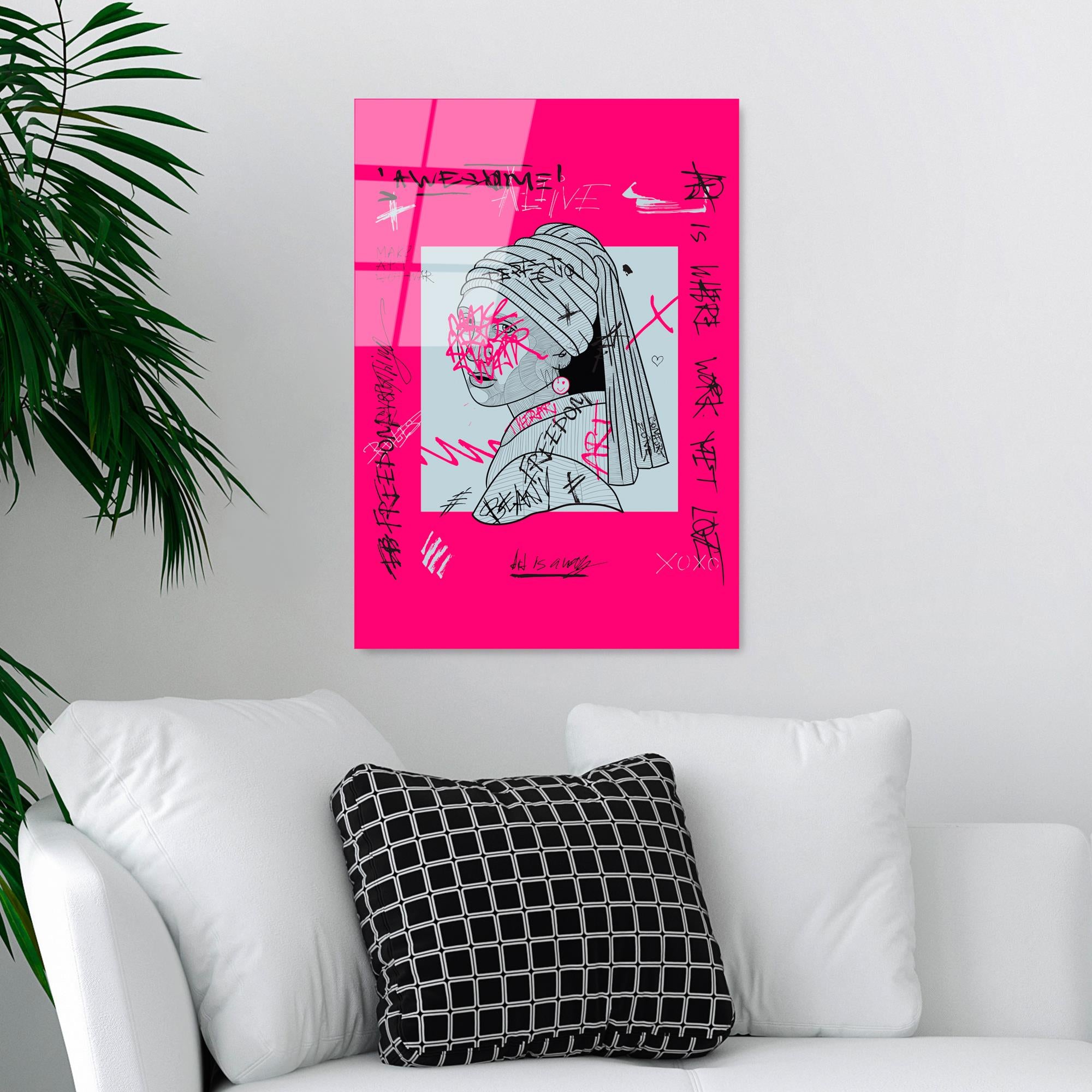 UV-859 Baskılı Cam Dikdörtgen Duvar Tablosu | ByLamp