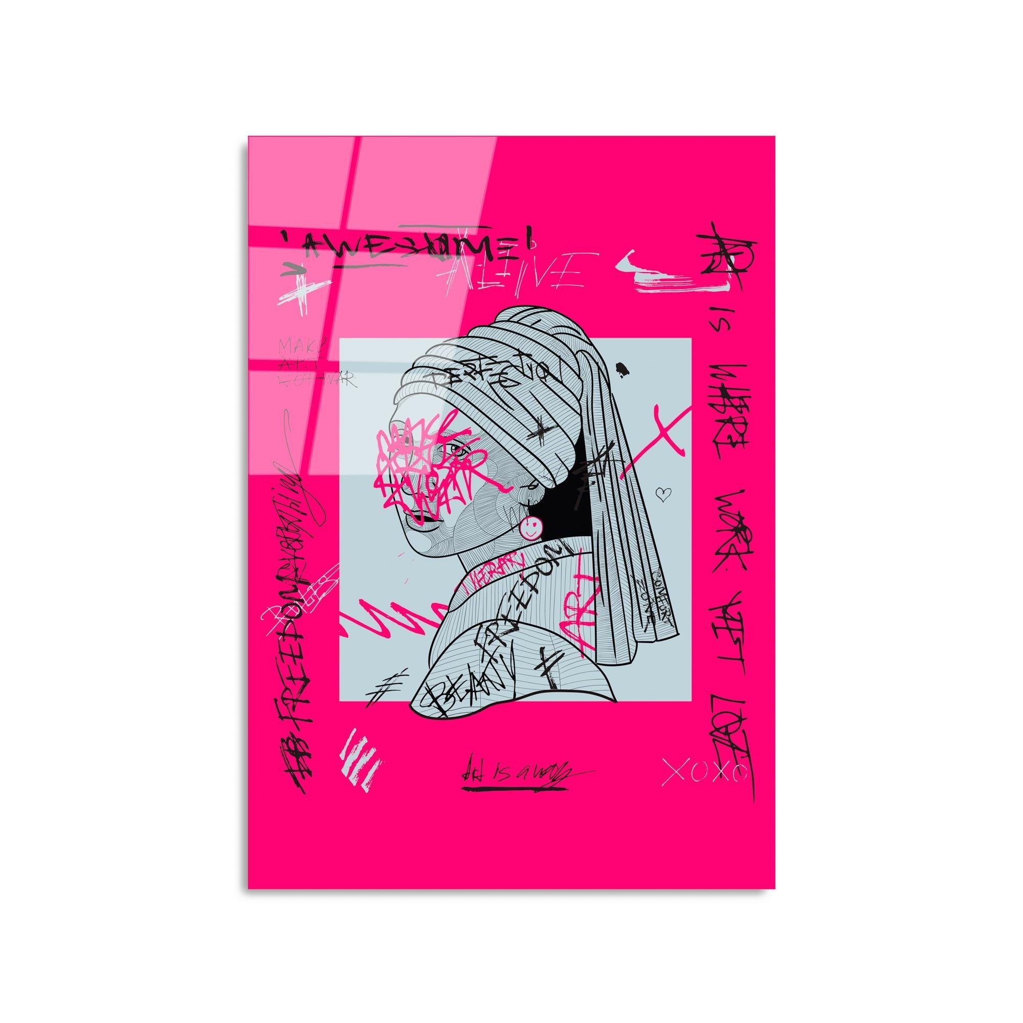 UV-859 Baskılı Cam Dikdörtgen Duvar Tablosu | ByLamp