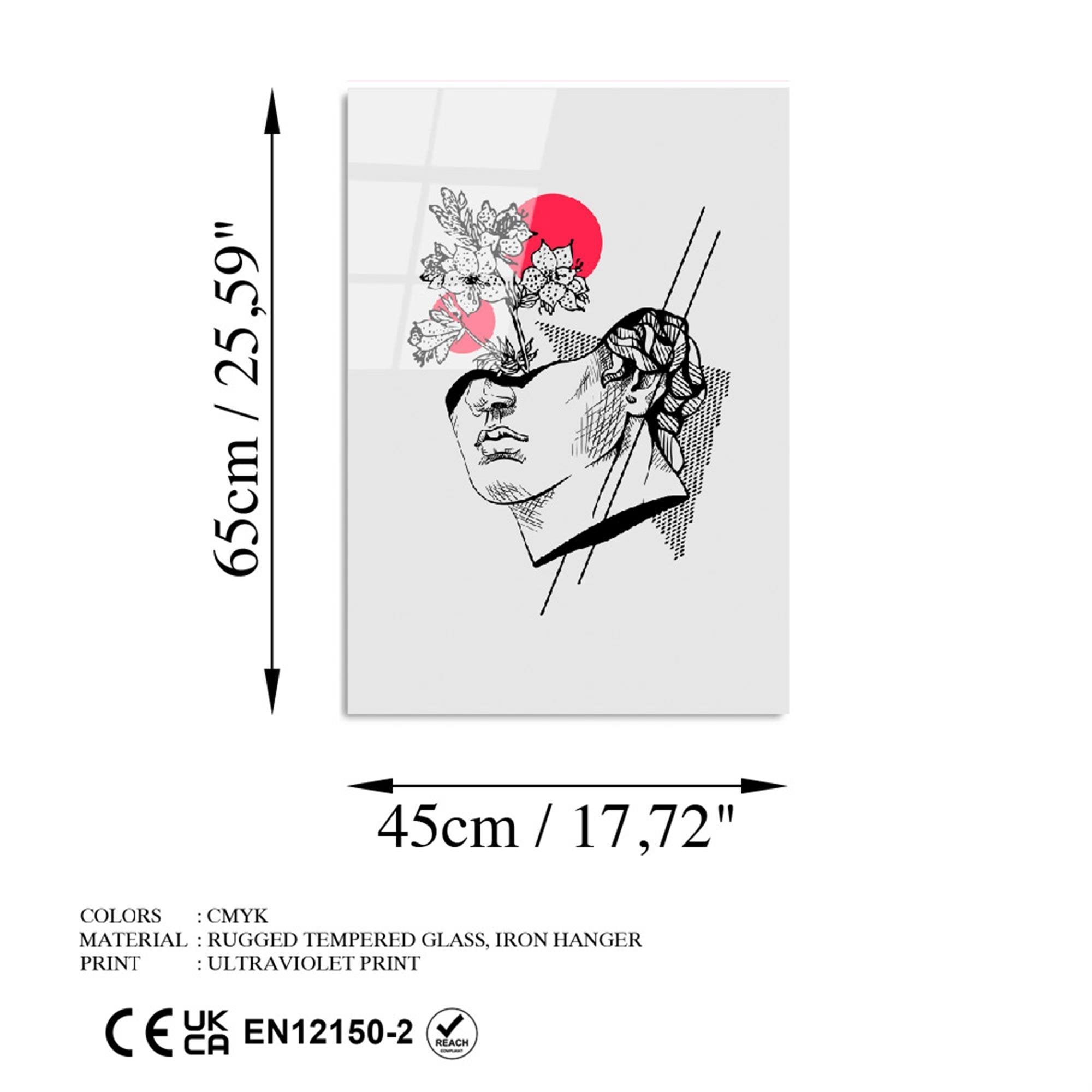 UV-861 Baskılı Cam Dikdörtgen Duvar Tablosu | ByLamp