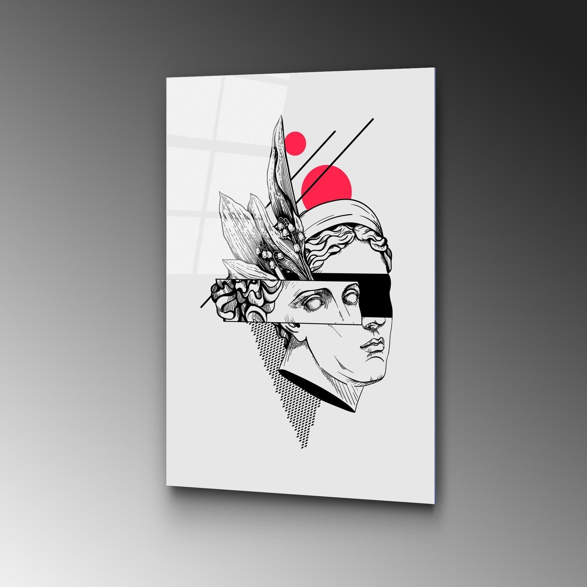 UV-862 Baskılı Cam Dikdörtgen Duvar Tablosu | ByLamp