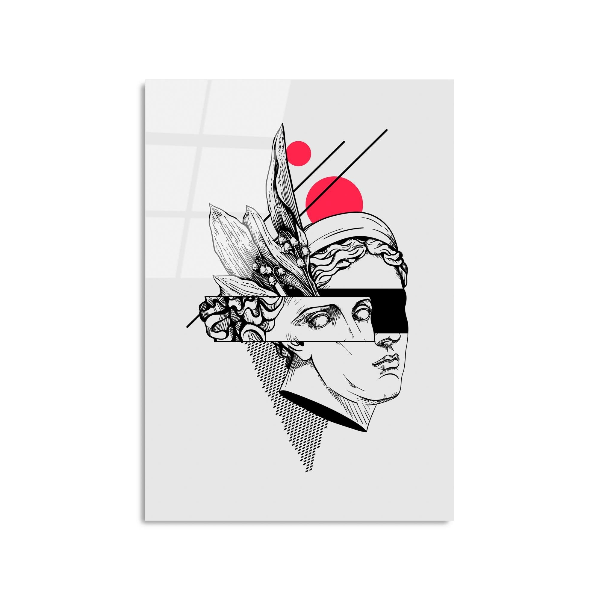 UV-862 Baskılı Cam Dikdörtgen Duvar Tablosu | ByLamp