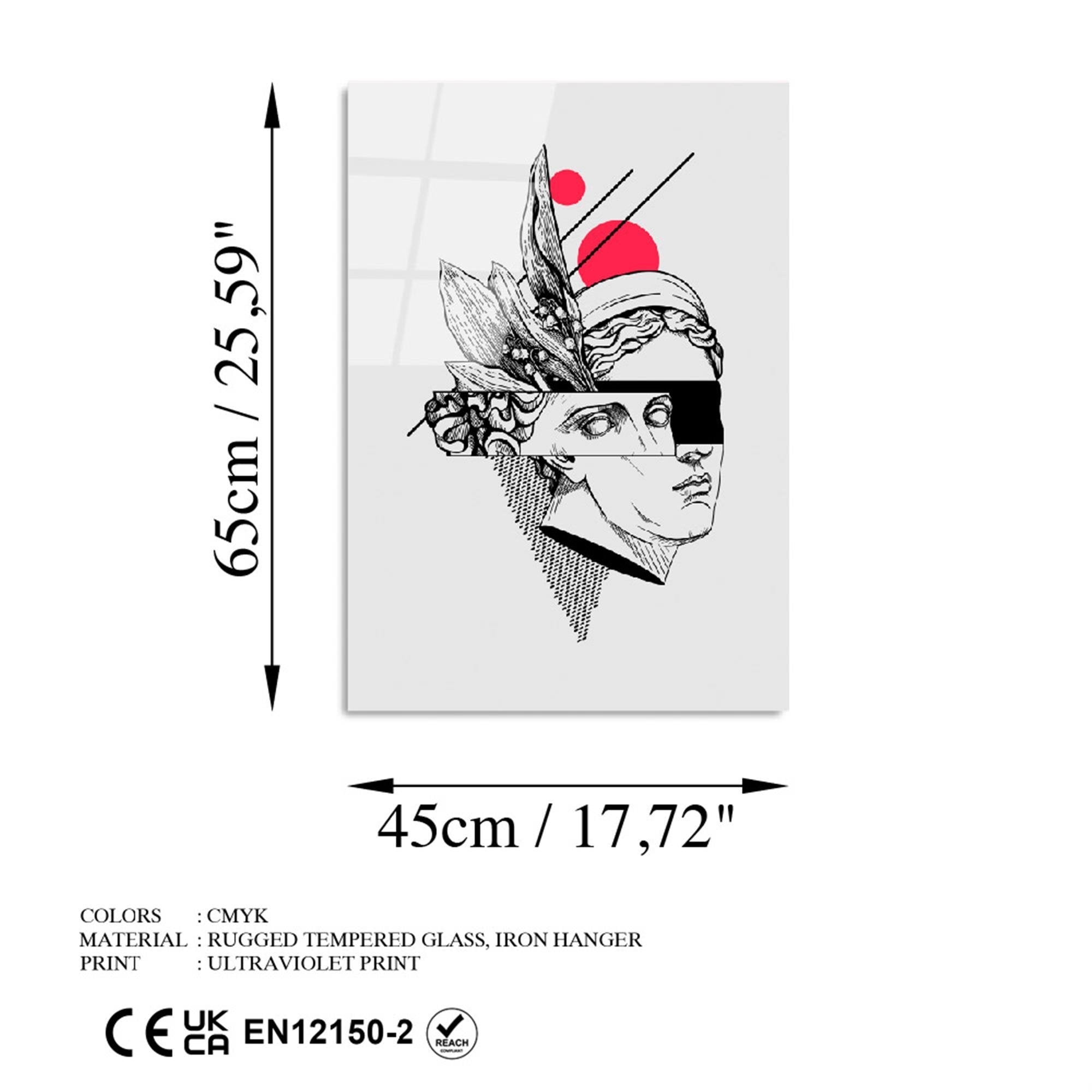 UV-862 Baskılı Cam Dikdörtgen Duvar Tablosu | ByLamp