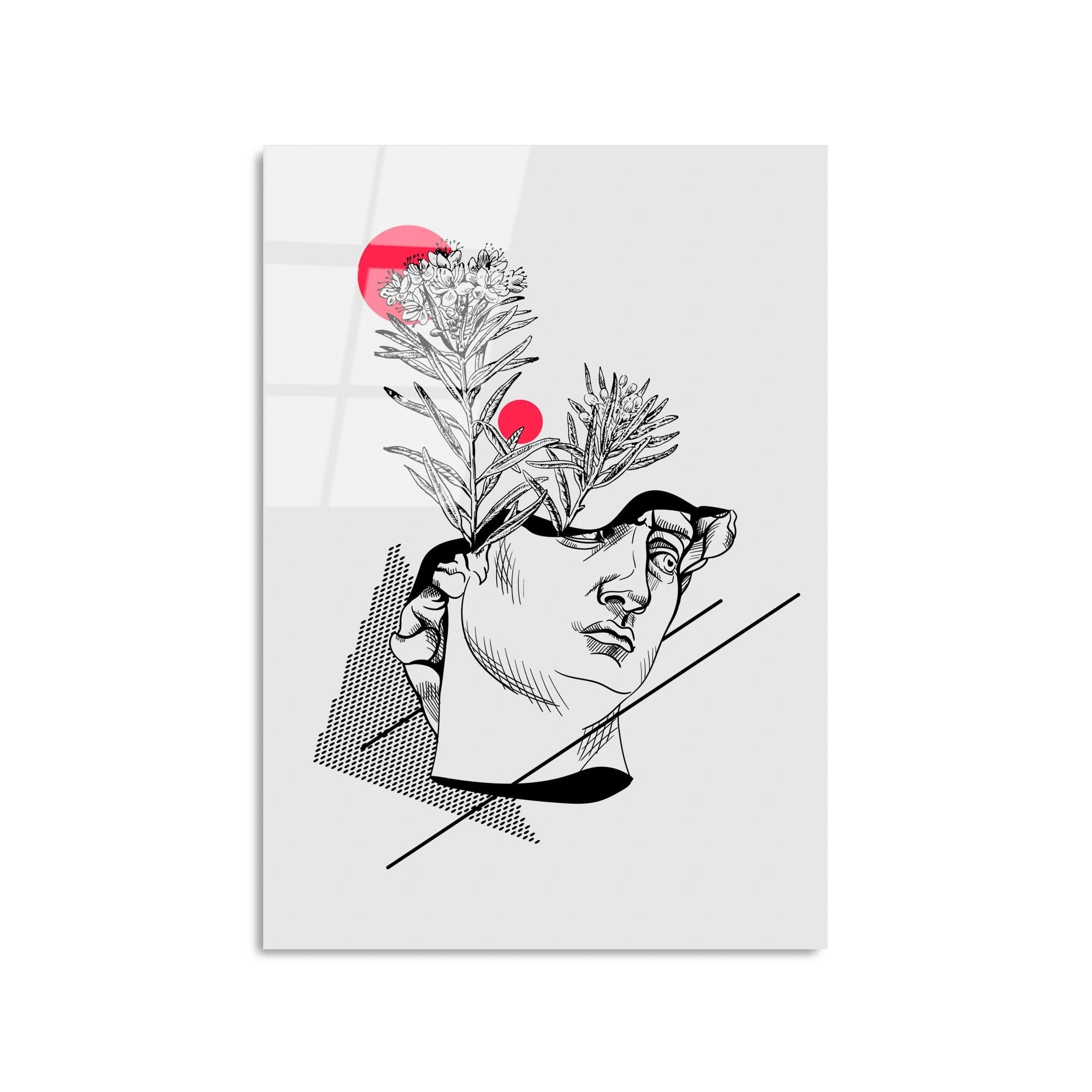 UV-863 Baskılı Cam Dikdörtgen Duvar Tablosu | ByLamp